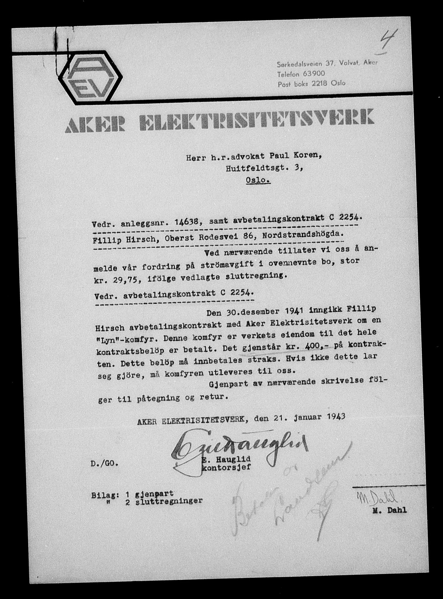 Justisdepartementet, Tilbakeføringskontoret for inndratte formuer, AV/RA-S-1564/H/Hc/Hcc/L0943: --, 1945-1947, p. 476