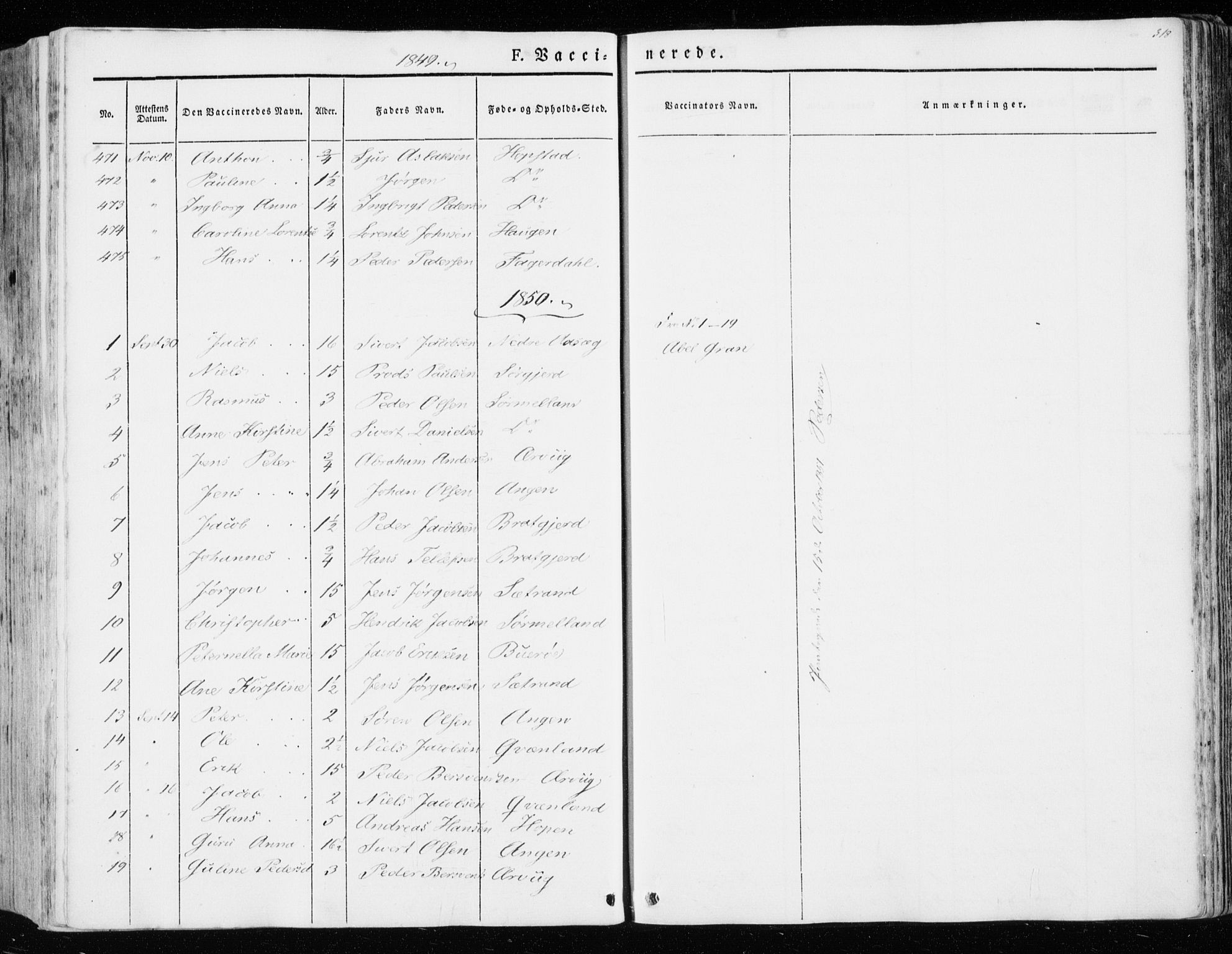 Ministerialprotokoller, klokkerbøker og fødselsregistre - Sør-Trøndelag, SAT/A-1456/657/L0704: Parish register (official) no. 657A05, 1846-1857, p. 318