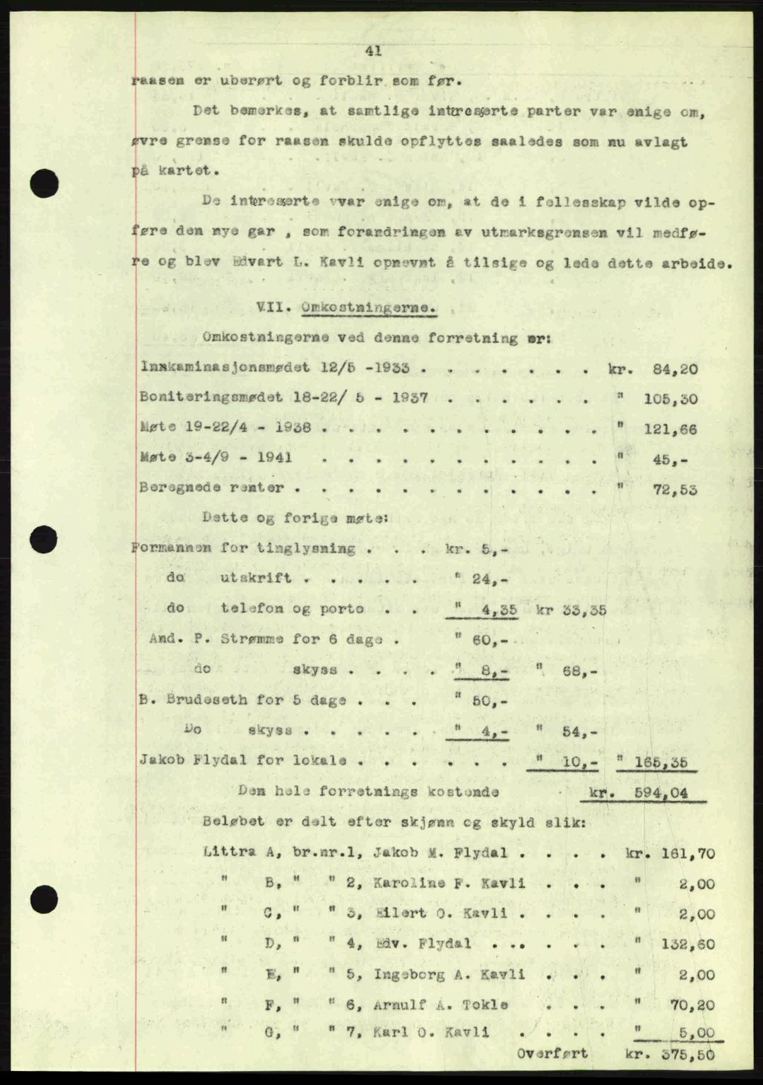 Romsdal sorenskriveri, AV/SAT-A-4149/1/2/2C: Mortgage book no. A13, 1942-1943, Diary no: : 27/1943