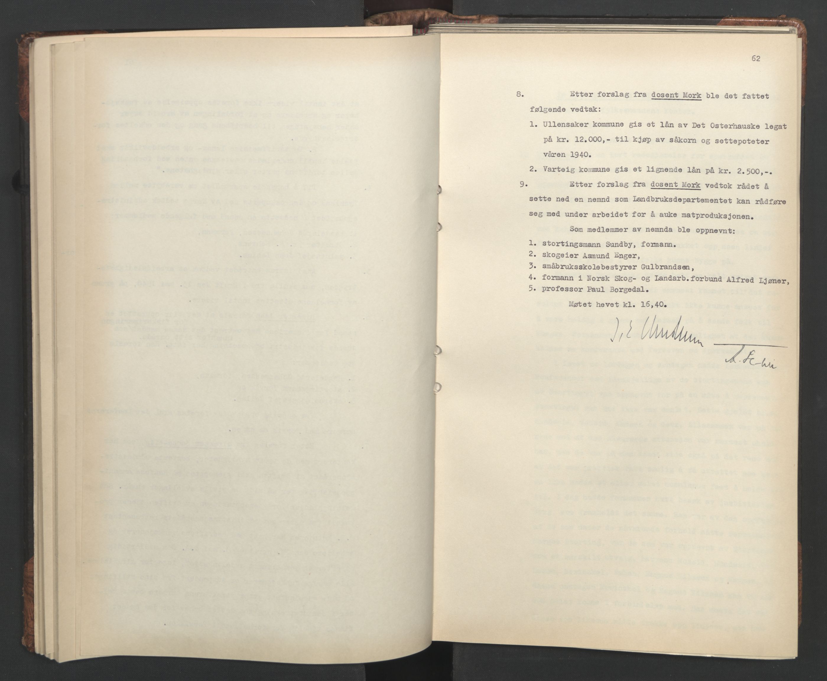 Administrasjonsrådet, AV/RA-S-1004/A/L0001: Møteprotokoll med tillegg 15/4-25/9, 1940, p. 62