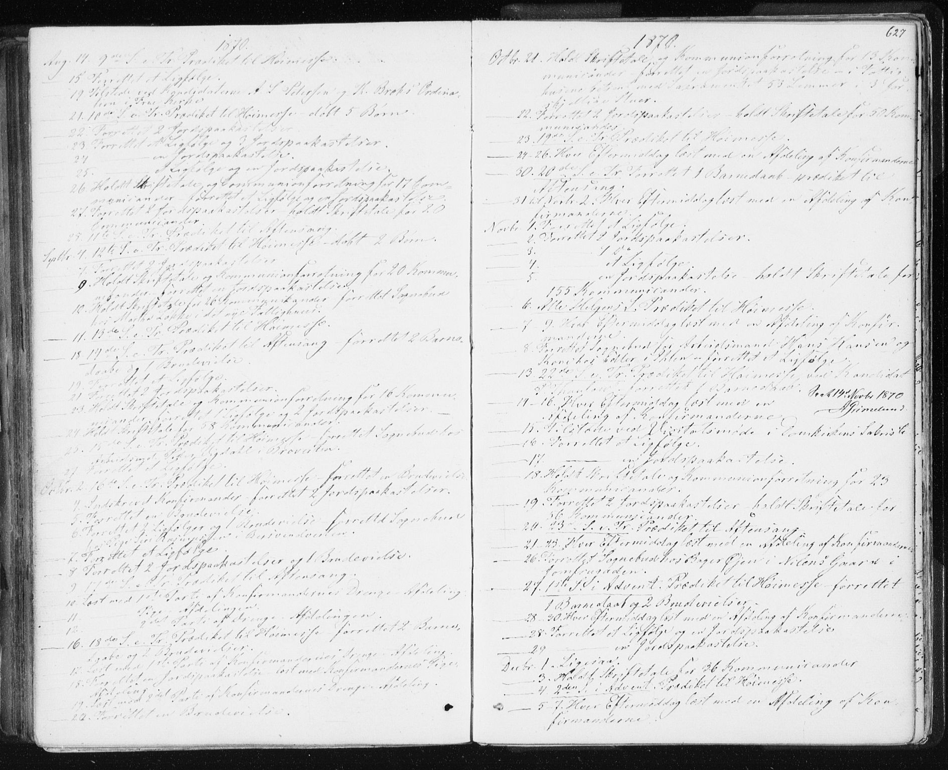 Ministerialprotokoller, klokkerbøker og fødselsregistre - Sør-Trøndelag, SAT/A-1456/601/L0055: Parish register (official) no. 601A23, 1866-1877, p. 627