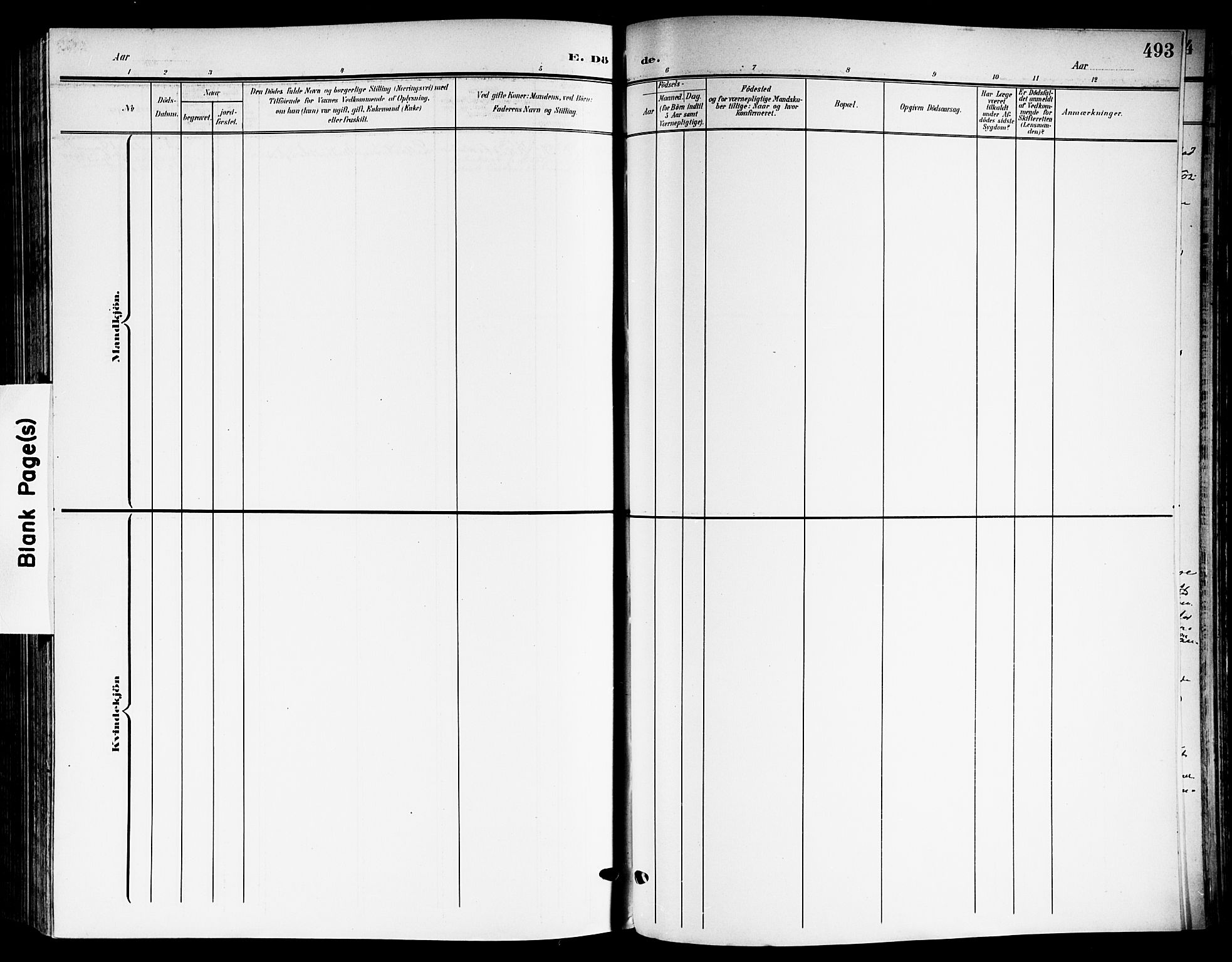 Skedsmo prestekontor Kirkebøker, AV/SAO-A-10033a/G/Ga/L0005b: Parish register (copy) no. I 5B, 1902-1911, p. 493