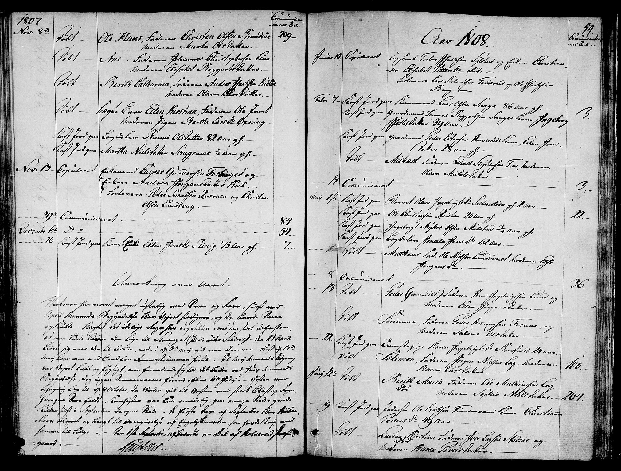 Ministerialprotokoller, klokkerbøker og fødselsregistre - Nord-Trøndelag, SAT/A-1458/780/L0633: Parish register (official) no. 780A02 /1, 1787-1814, p. 54