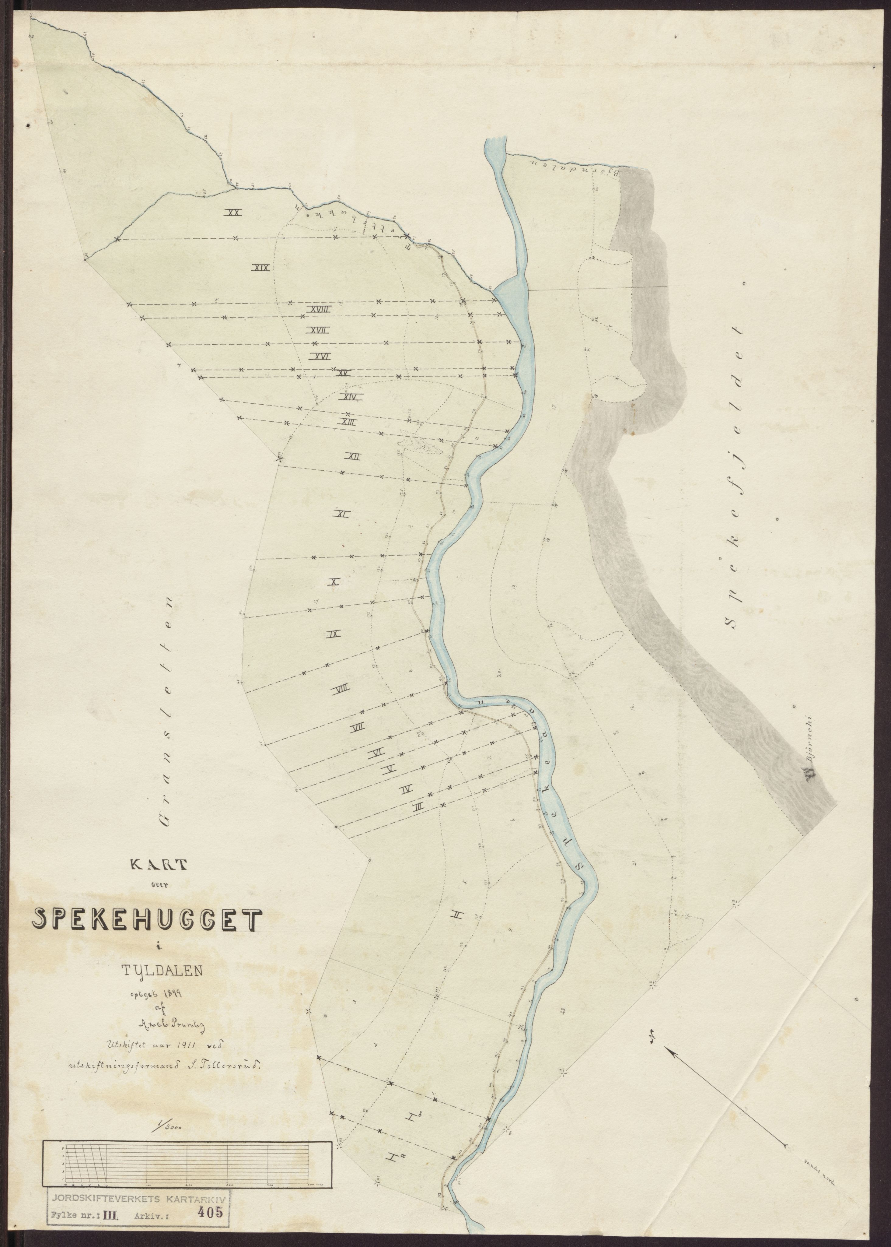 Jordskifteverkets kartarkiv, AV/RA-S-3929/T, 1859-1988, p. 664