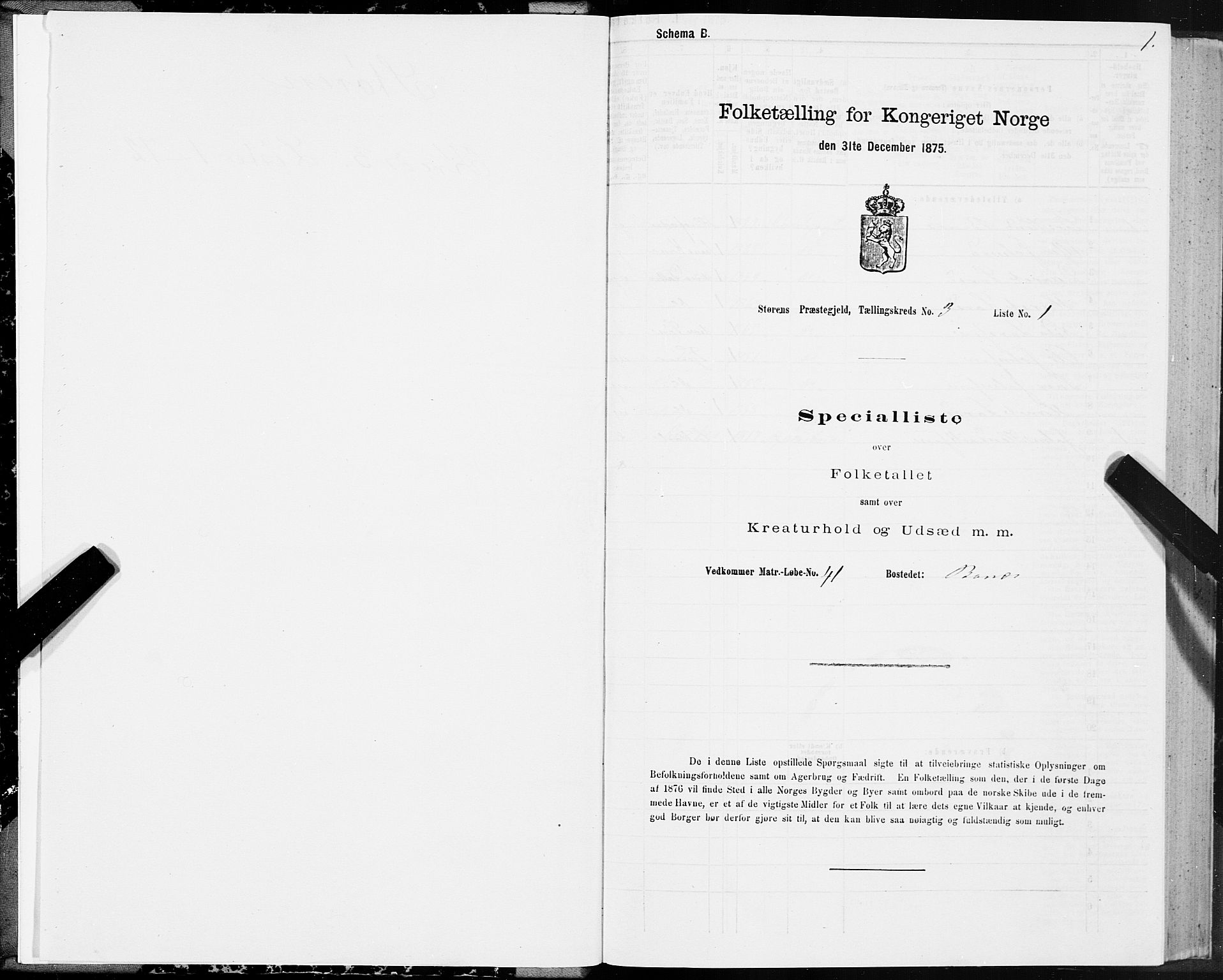 SAT, 1875 census for 1648P Støren, 1875, p. 2001