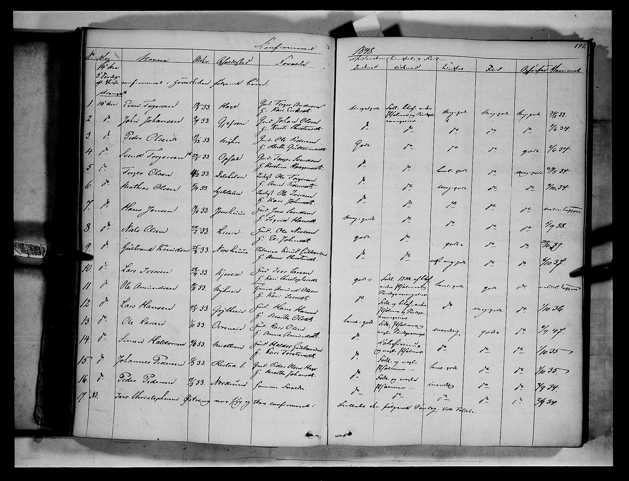 Gausdal prestekontor, AV/SAH-PREST-090/H/Ha/Haa/L0007: Parish register (official) no. 7, 1840-1850, p. 197