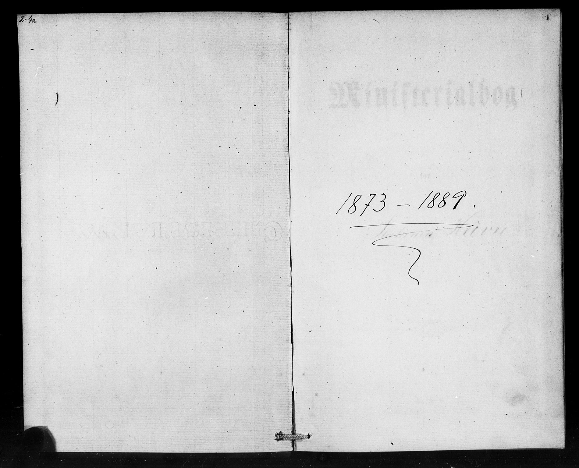 Den norske sjømannsmisjon i utlandet / Franske havner, SAB/SAB/PA-0108/H/Ha/Haa/L0001: Parish register (official) no. A 1, 1873-1889, p. 1