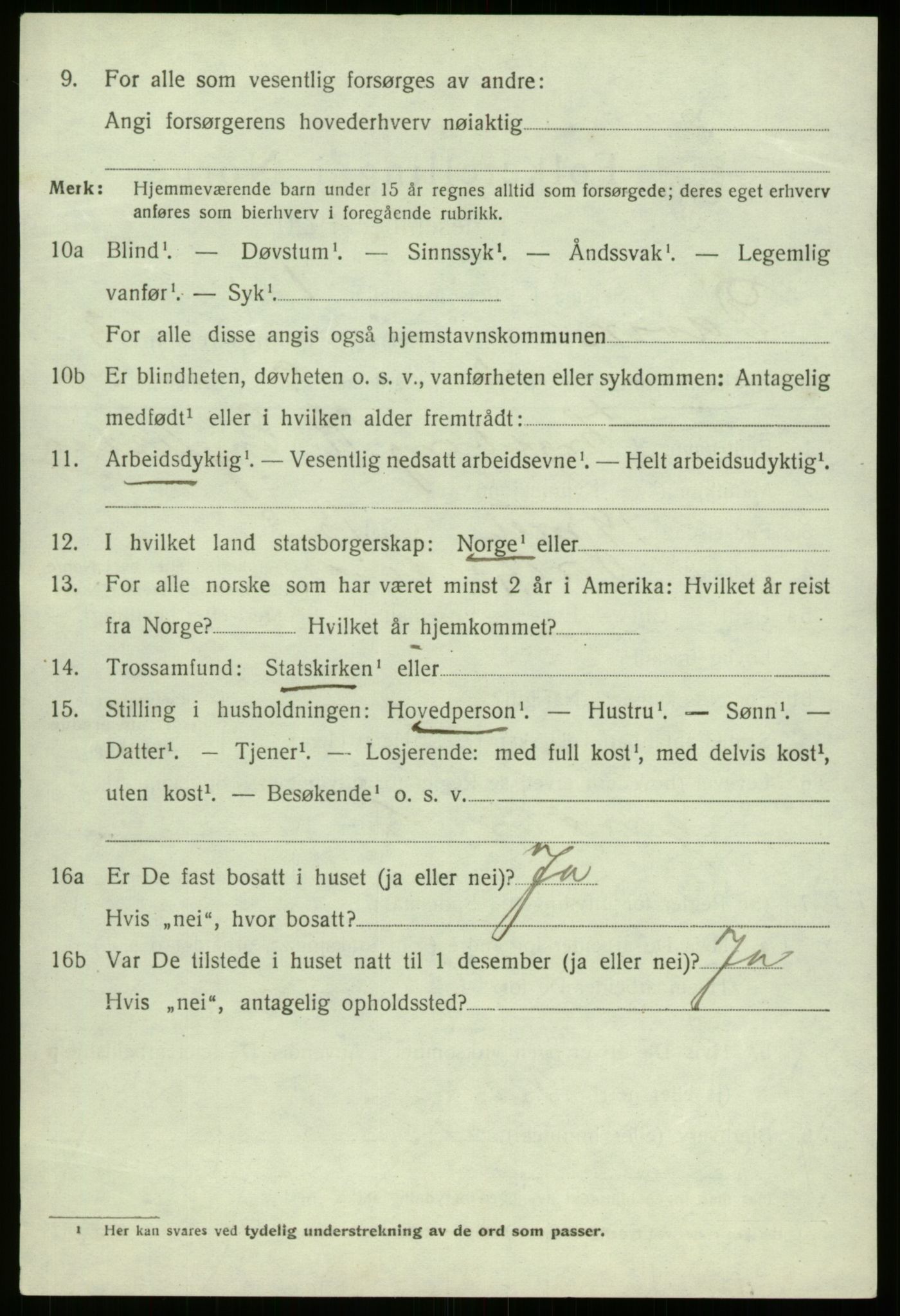 SAB, 1920 census for Davik, 1920, p. 1812