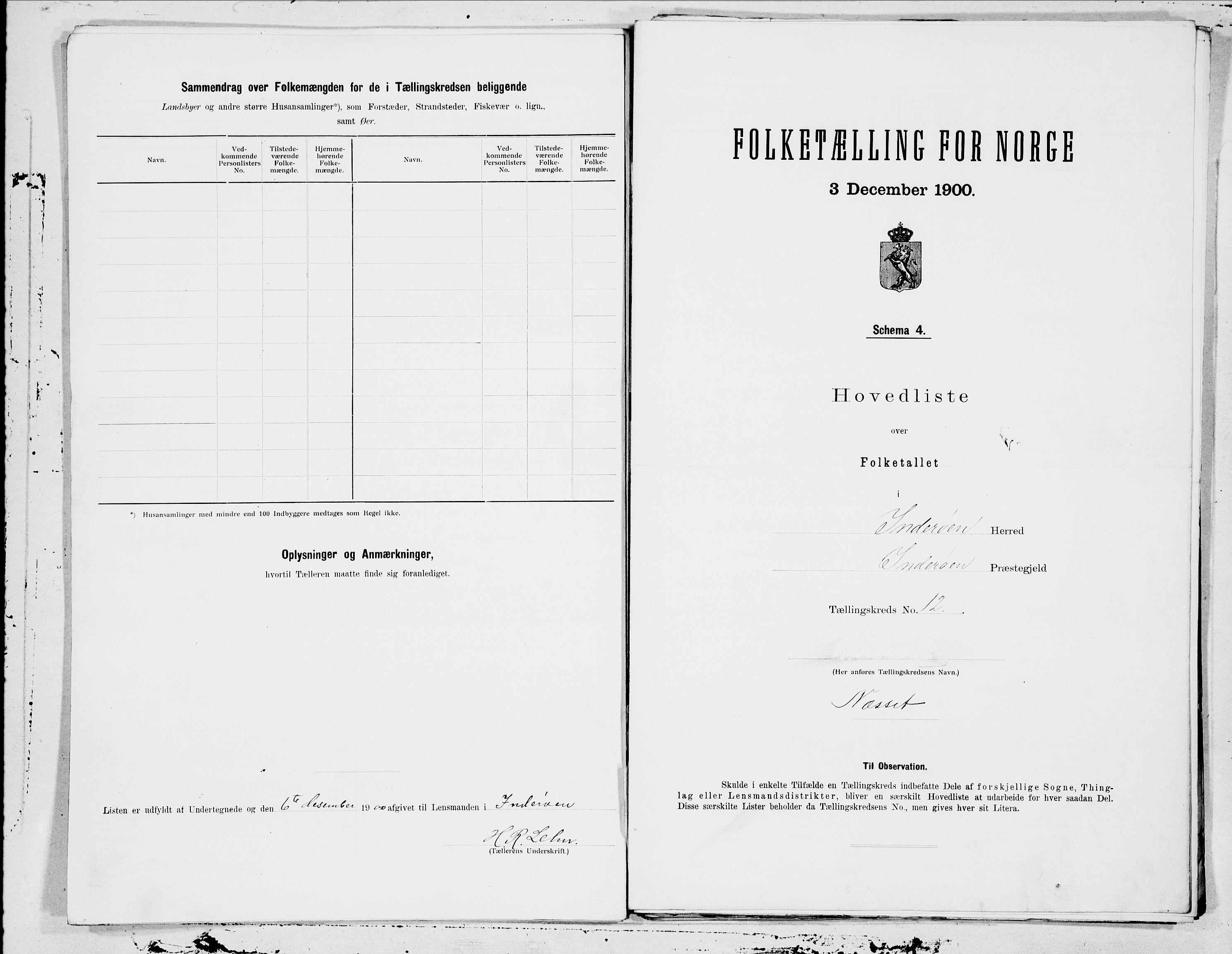 SAT, 1900 census for Inderøy, 1900, p. 24