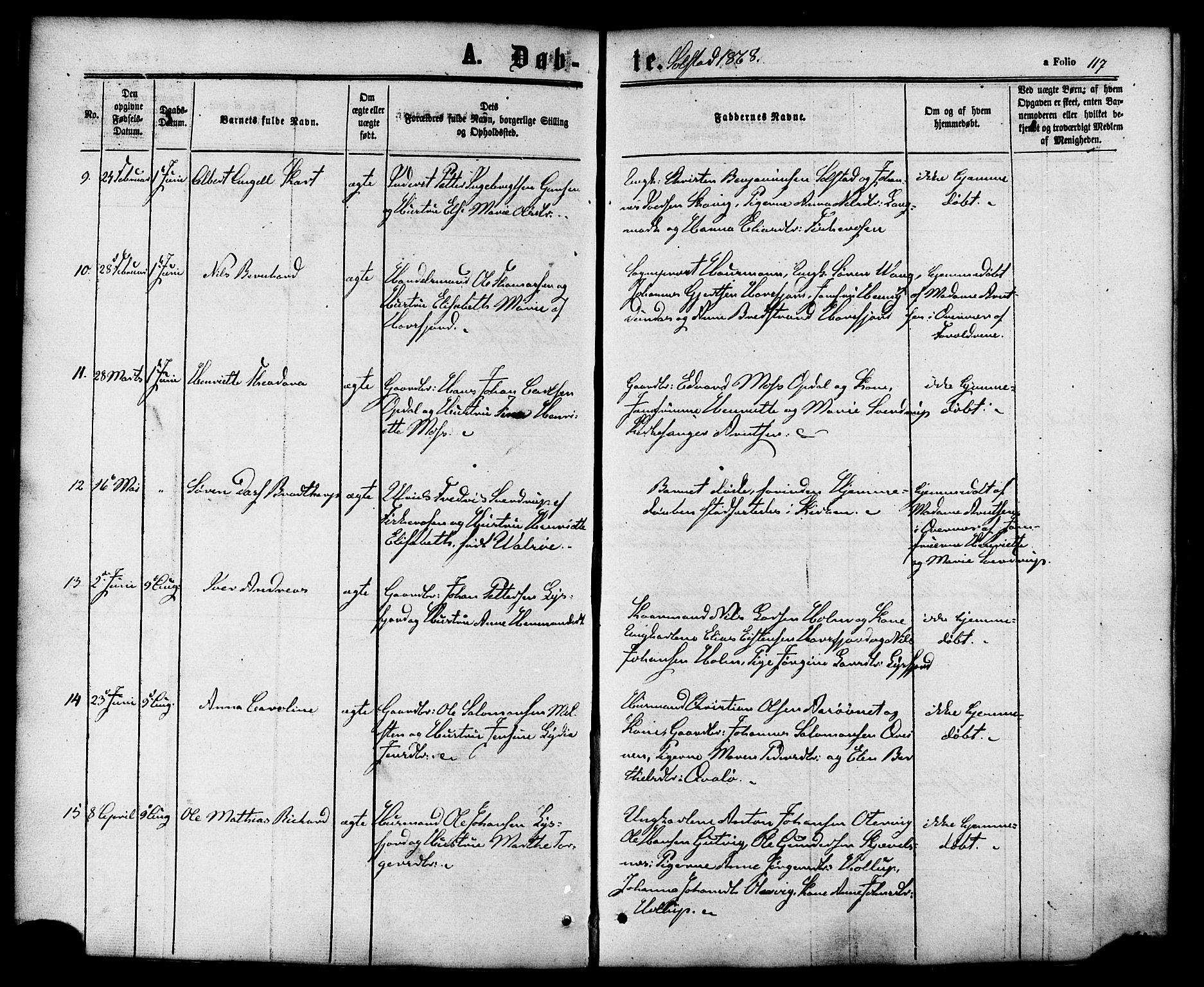 Ministerialprotokoller, klokkerbøker og fødselsregistre - Nordland, AV/SAT-A-1459/810/L0147: Parish register (official) no. 810A08 /2, 1862-1874, p. 117