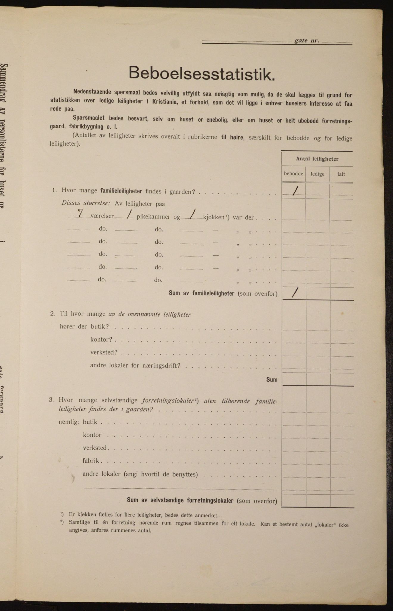 OBA, Municipal Census 1912 for Kristiania, 1912, p. 106354