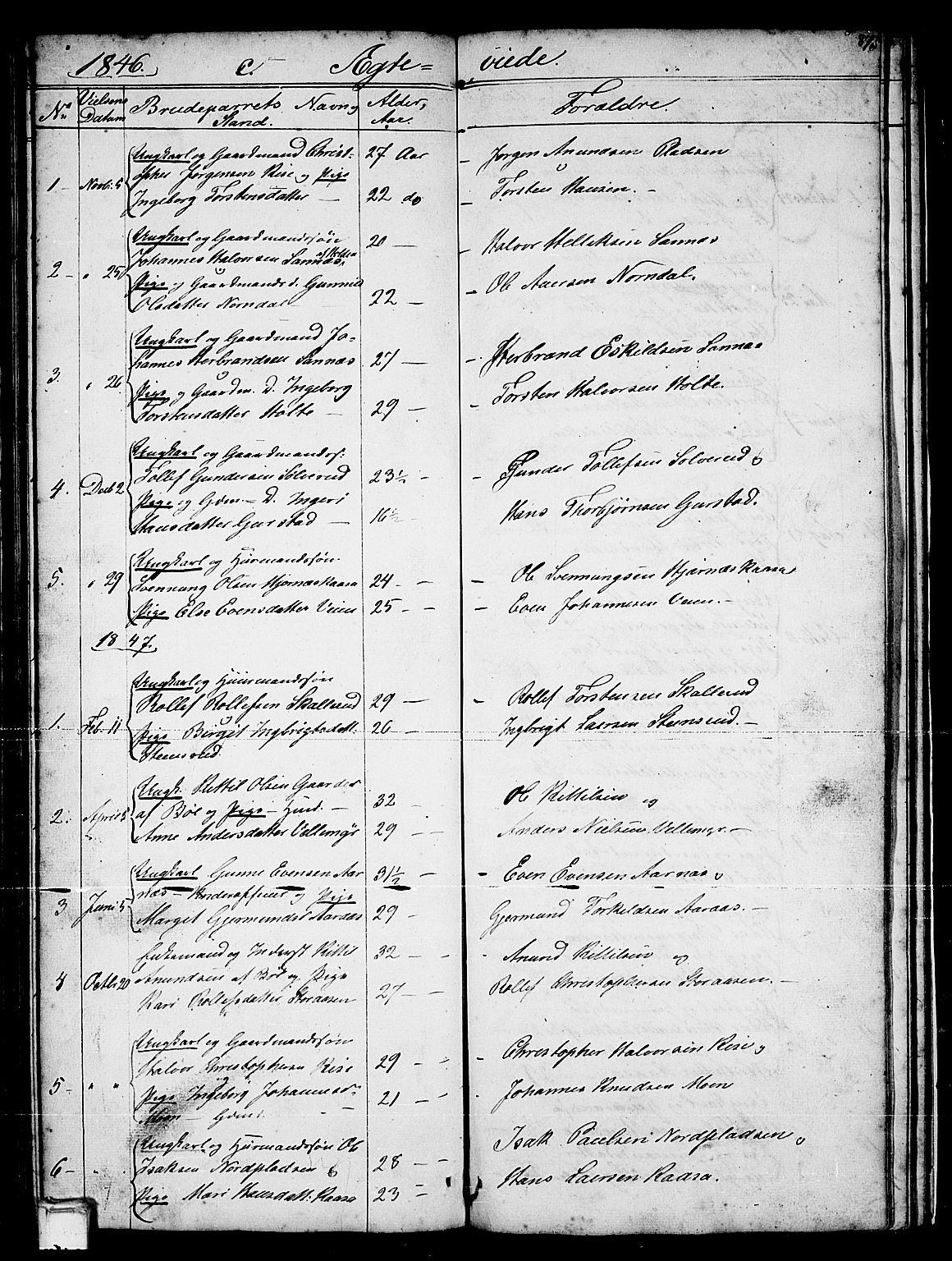 Sauherad kirkebøker, SAKO/A-298/G/Gb/L0001: Parish register (copy) no. II 1, 1845-1865, p. 87