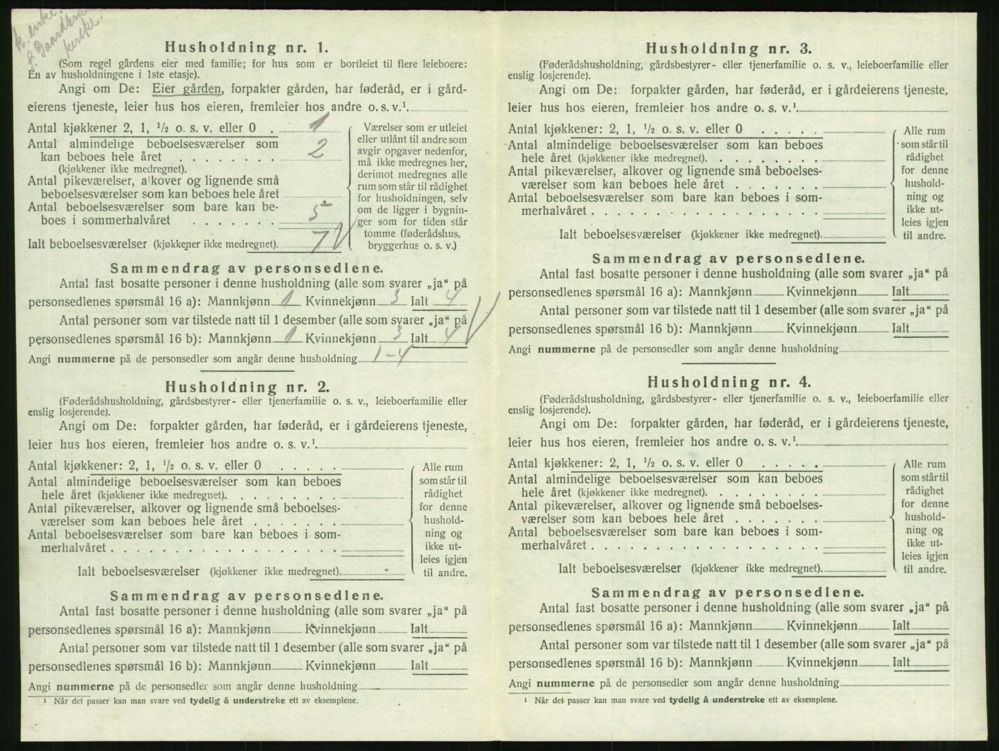 SAT, 1920 census for Ålvundeid, 1920, p. 105