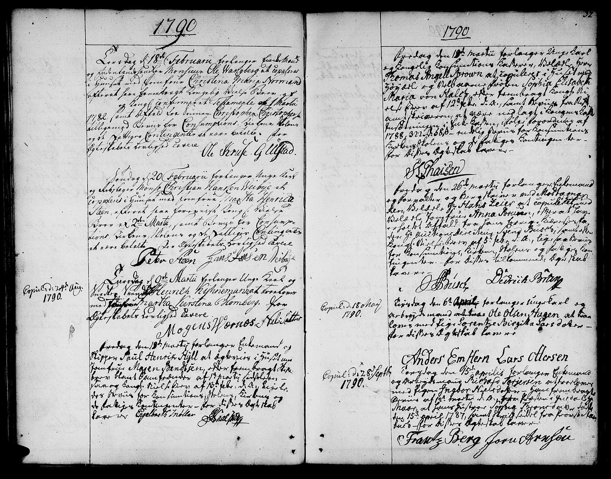 Ministerialprotokoller, klokkerbøker og fødselsregistre - Sør-Trøndelag, SAT/A-1456/601/L0041: Parish register (official) no. 601A09, 1784-1801, p. 32