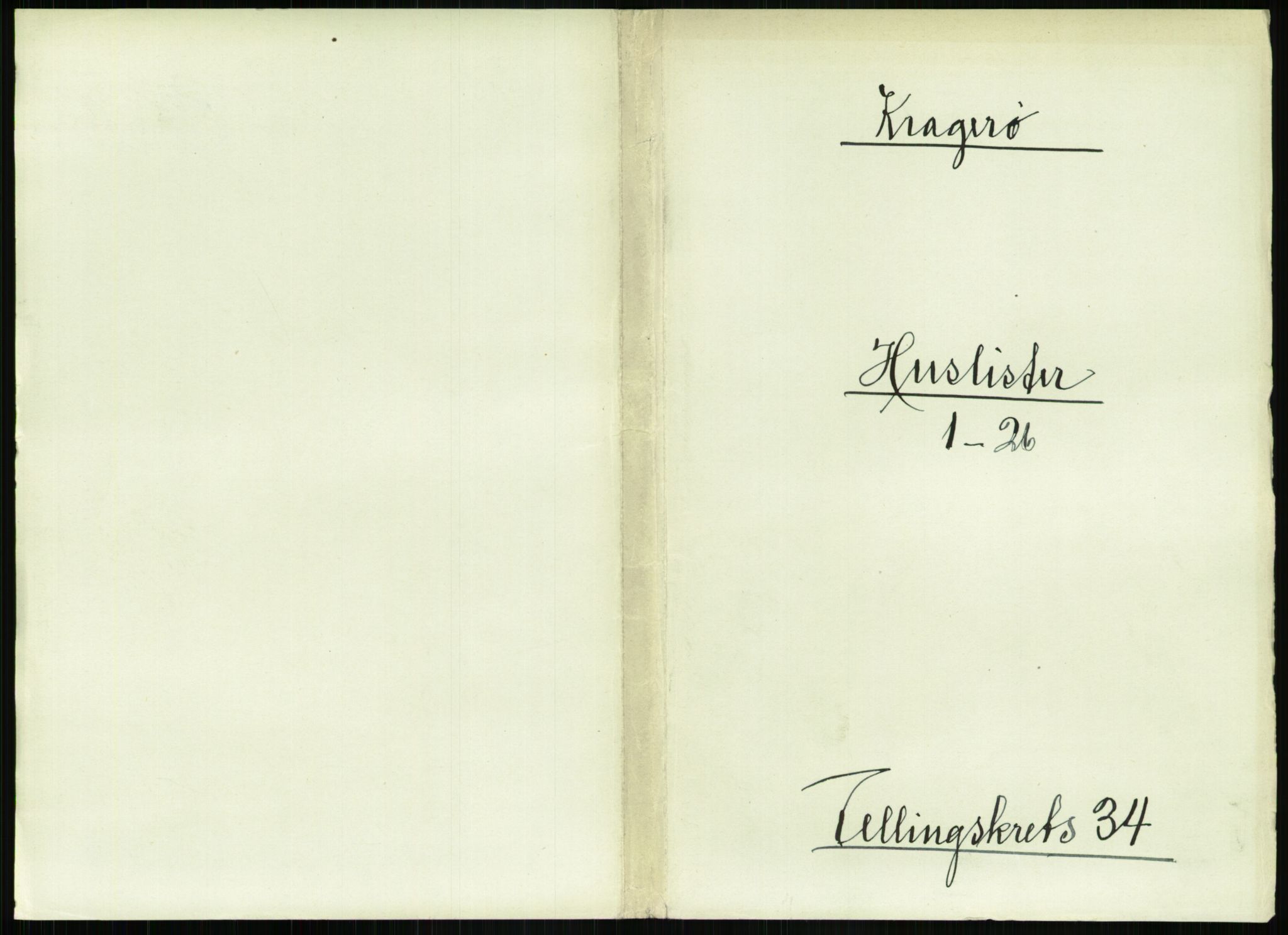 RA, 1891 census for 0801 Kragerø, 1891, p. 1232