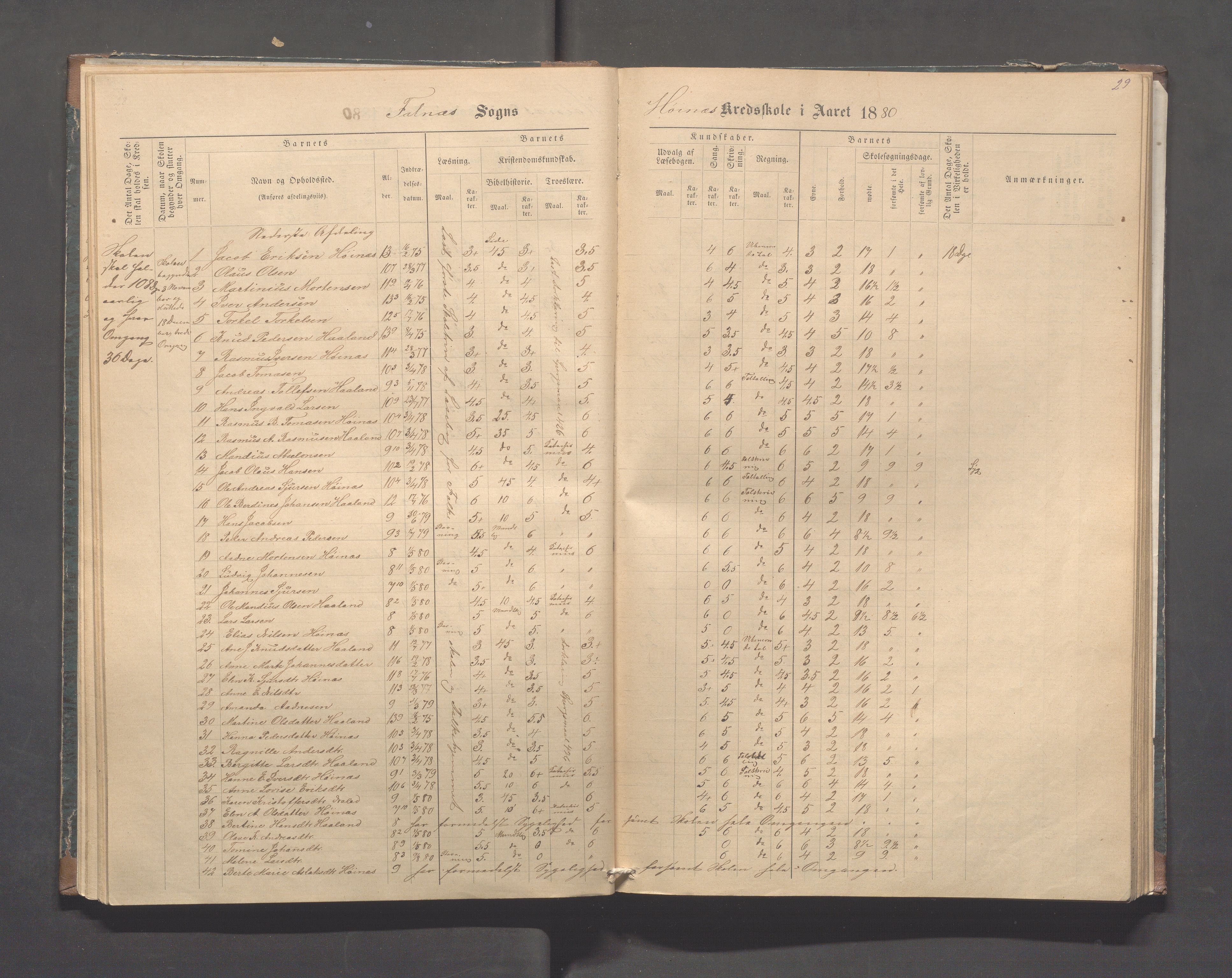 Skudenes kommune - Syre - Høynes skole, IKAR/A-307/H/L0004: Skoleprotokoll - Syre - Høynes, 1876-1885, p. 29