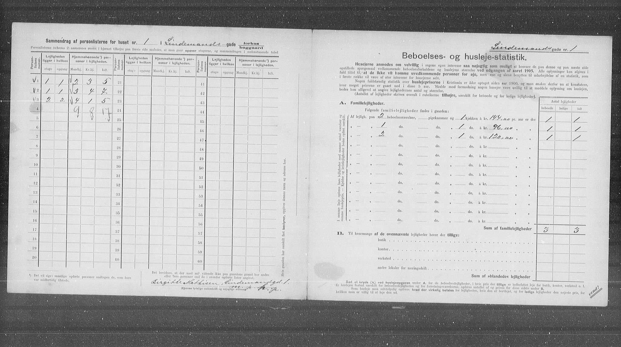 OBA, Municipal Census 1905 for Kristiania, 1905, p. 30273