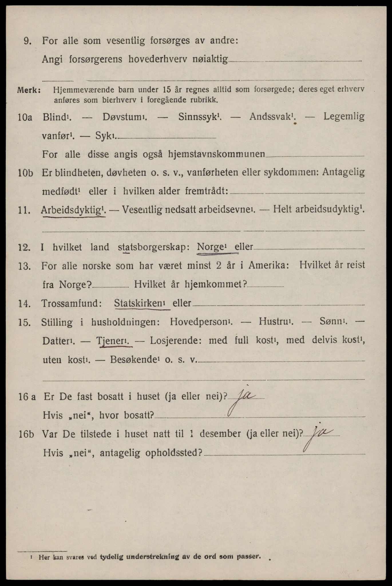 SAST, 1920 census for Vats, 1920, p. 1442