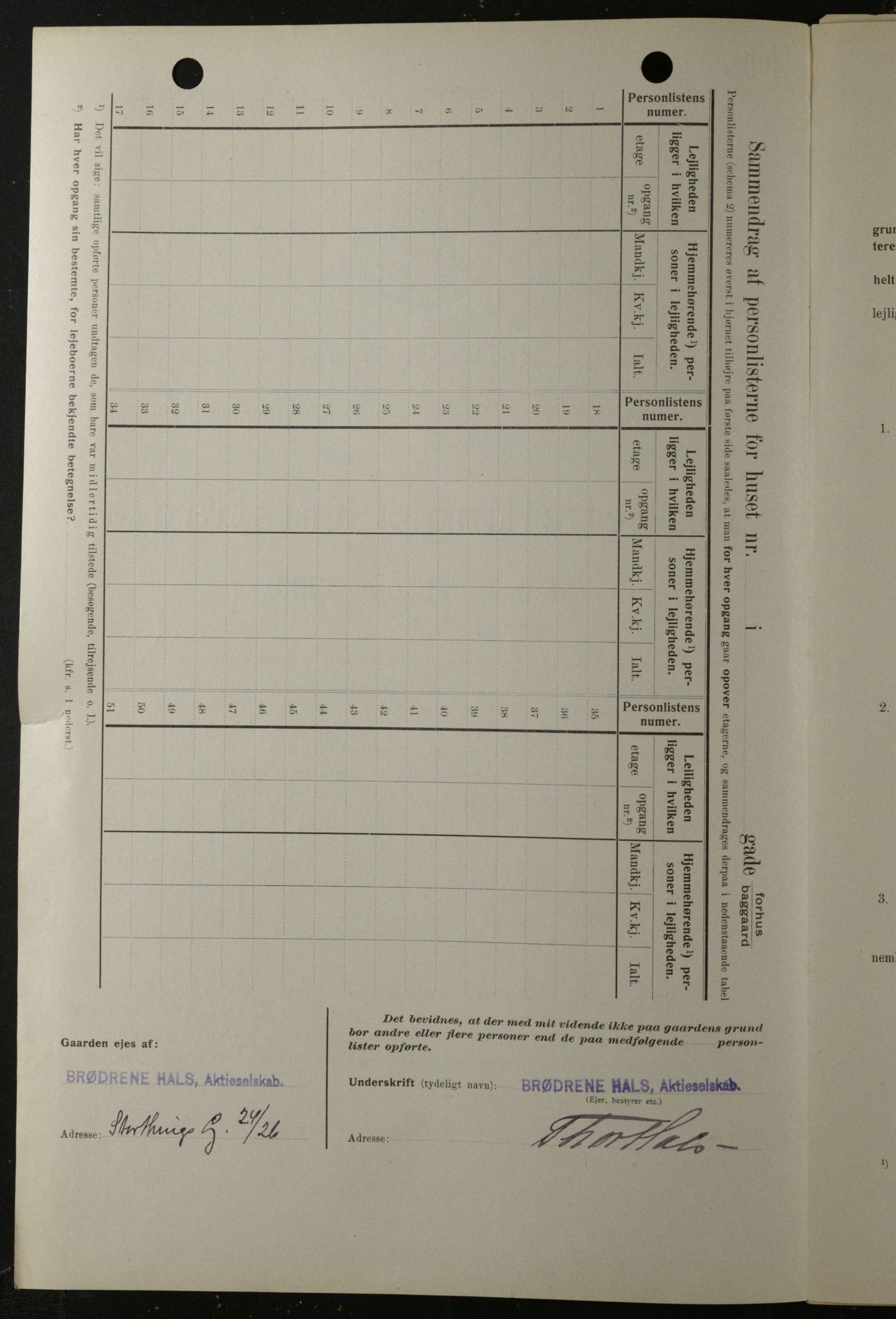 OBA, Municipal Census 1908 for Kristiania, 1908, p. 74743