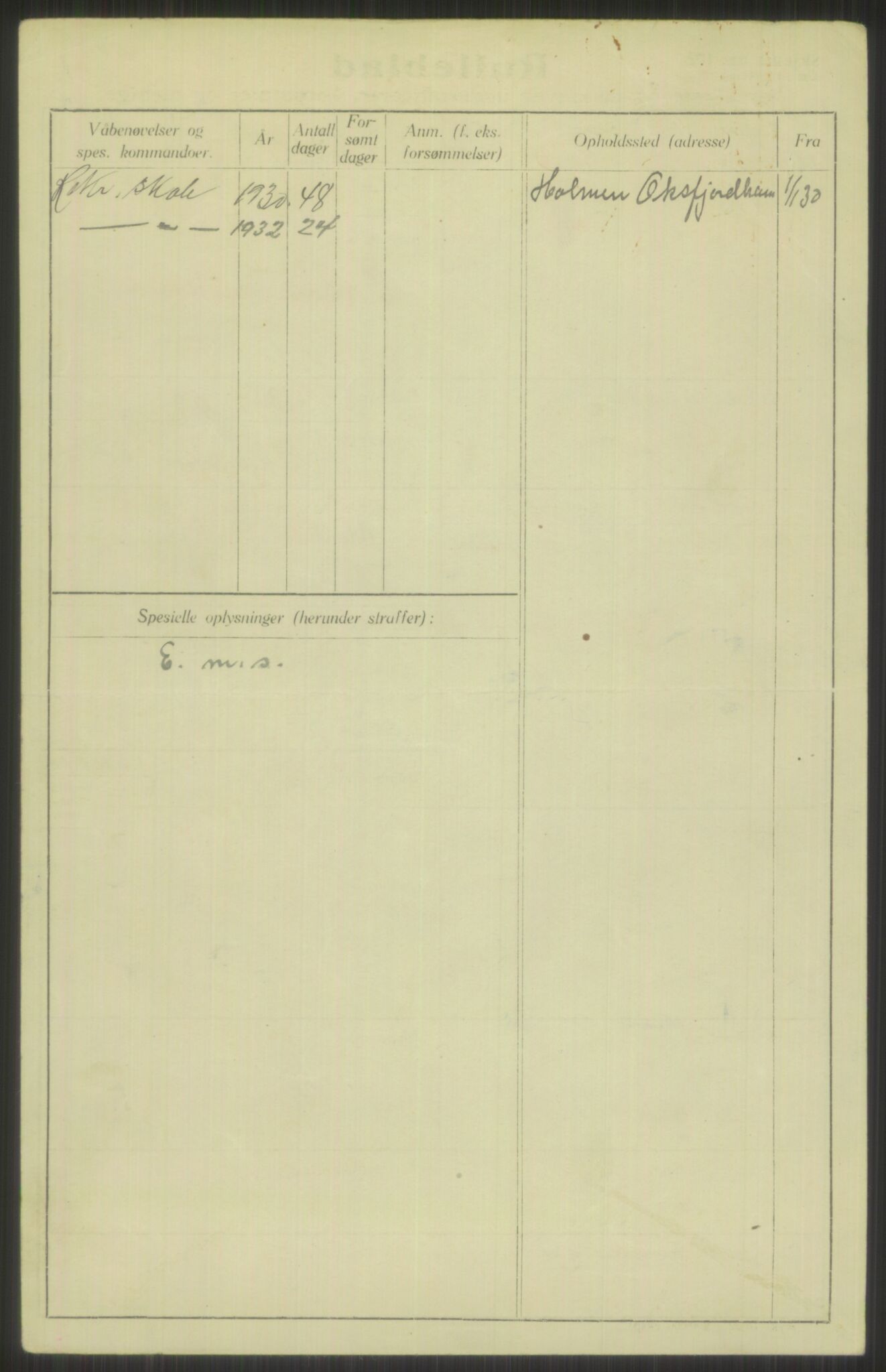 Forsvaret, Troms infanteriregiment nr. 16, AV/RA-RAFA-3146/P/Pa/L0014: Rulleblad for regimentets menige mannskaper, årsklasse 1930, 1930, p. 354