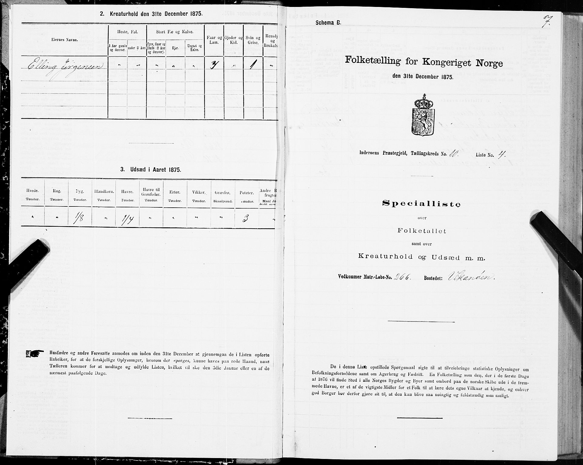 SAT, 1875 census for 1729P Inderøy, 1875, p. 6007