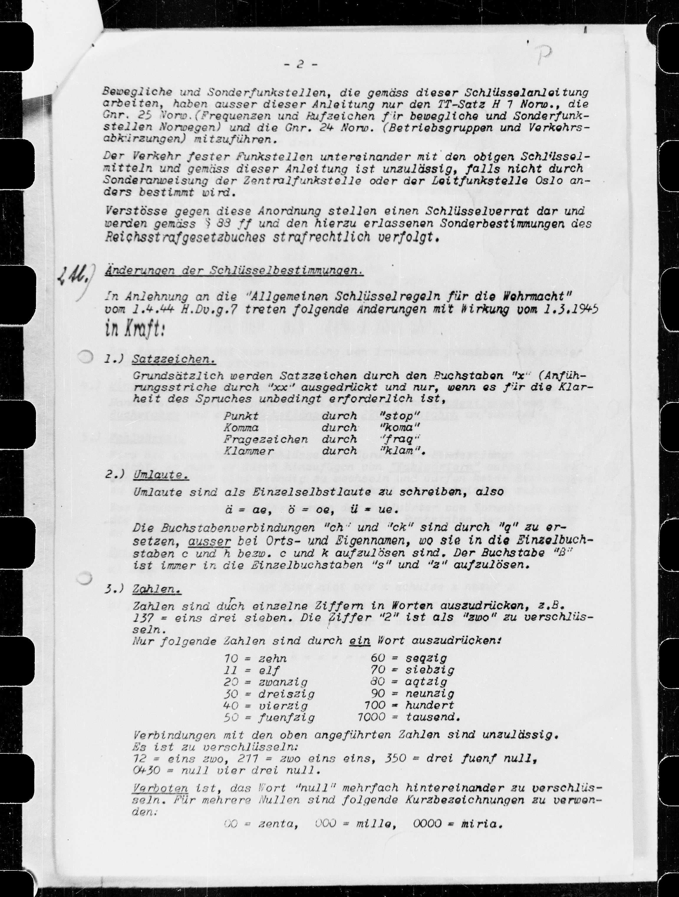 Documents Section, AV/RA-RAFA-2200/V/L0071: Film med FO IIs bestillingsnummer., 1940-1945, p. 221