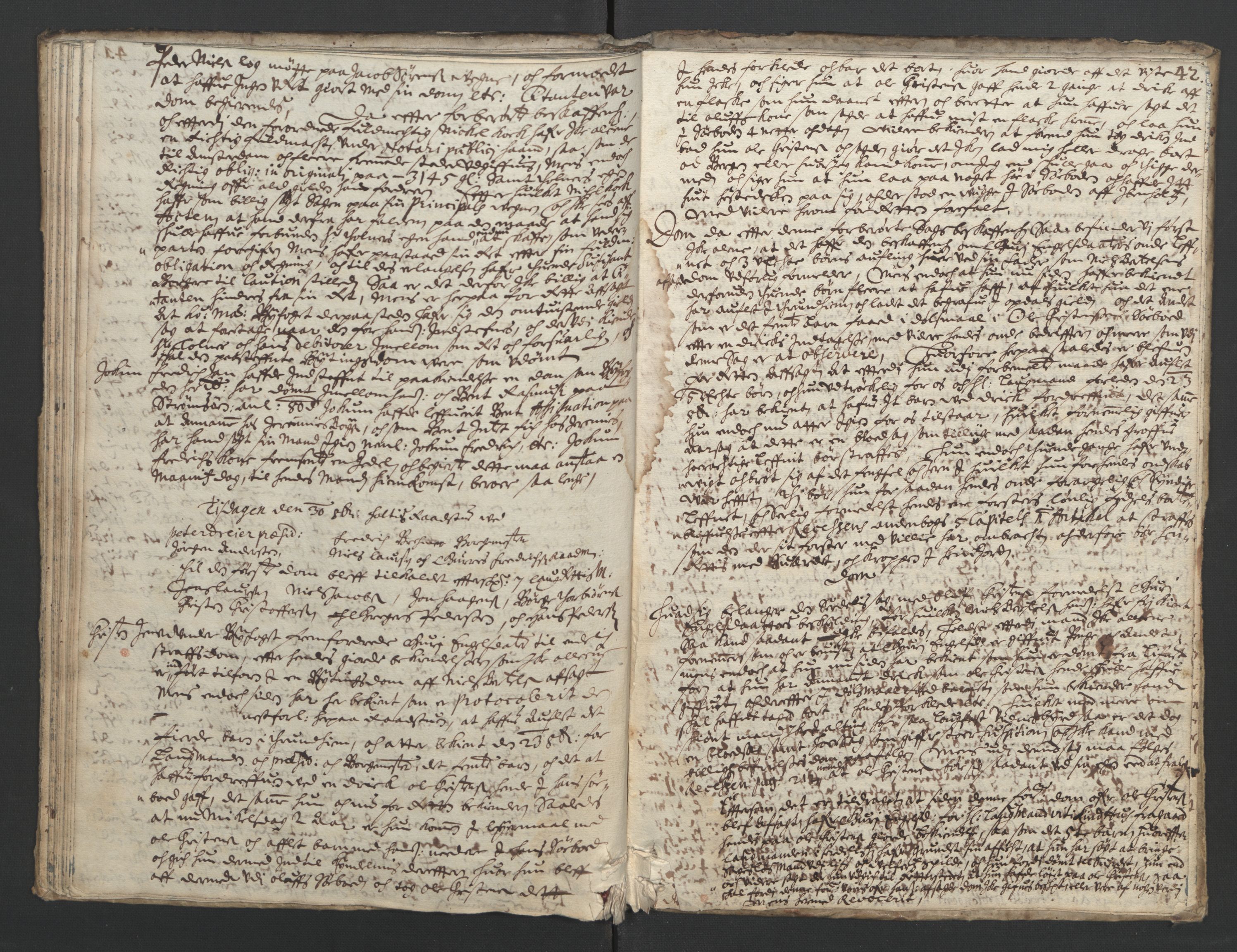 Christiania rådstuerett, AV/SAO-A-11132/F/Fa/L0004: Justisprotokoll, 1666, p. 41b-42a