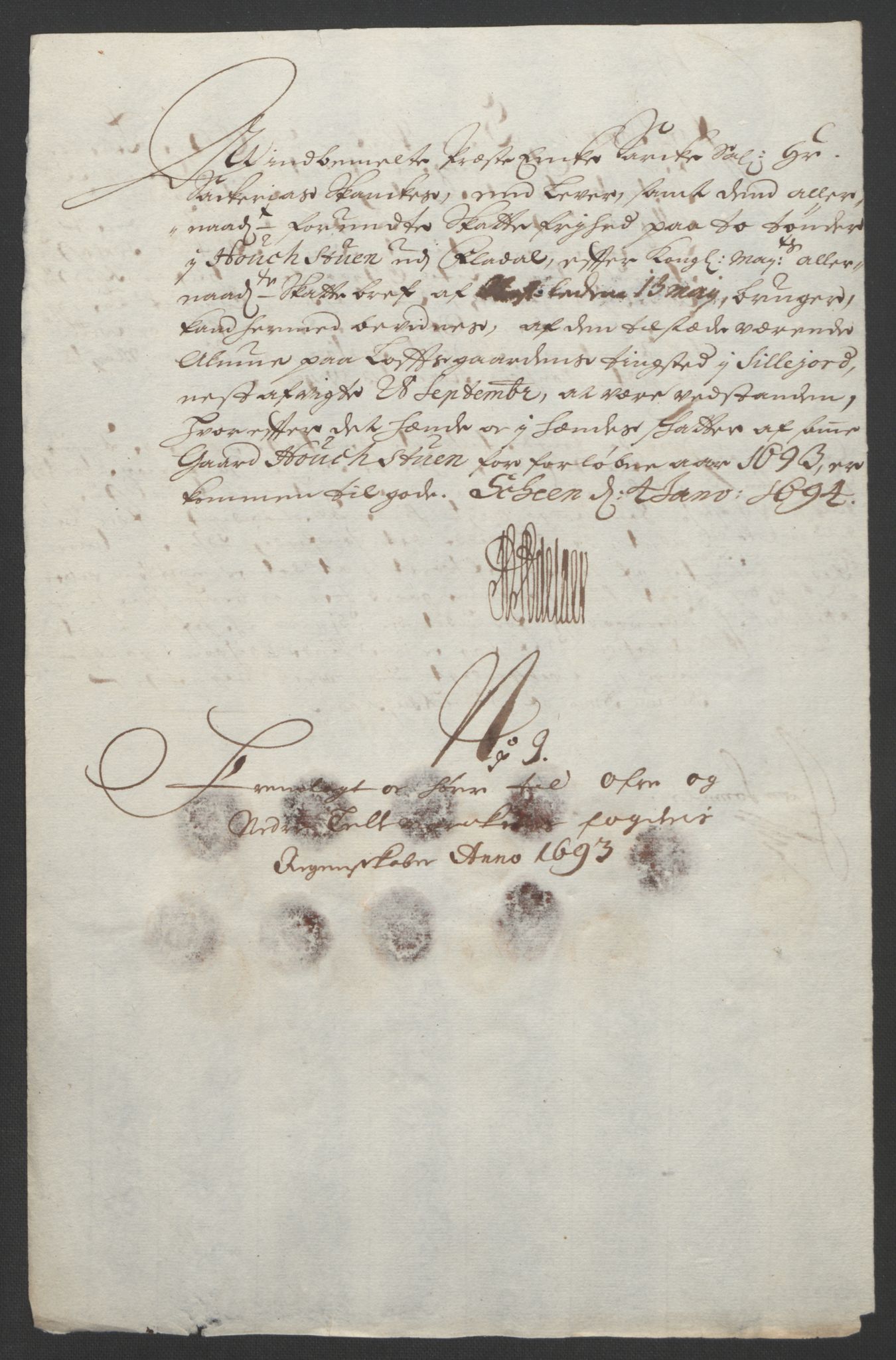 Rentekammeret inntil 1814, Reviderte regnskaper, Fogderegnskap, AV/RA-EA-4092/R35/L2091: Fogderegnskap Øvre og Nedre Telemark, 1690-1693, p. 324