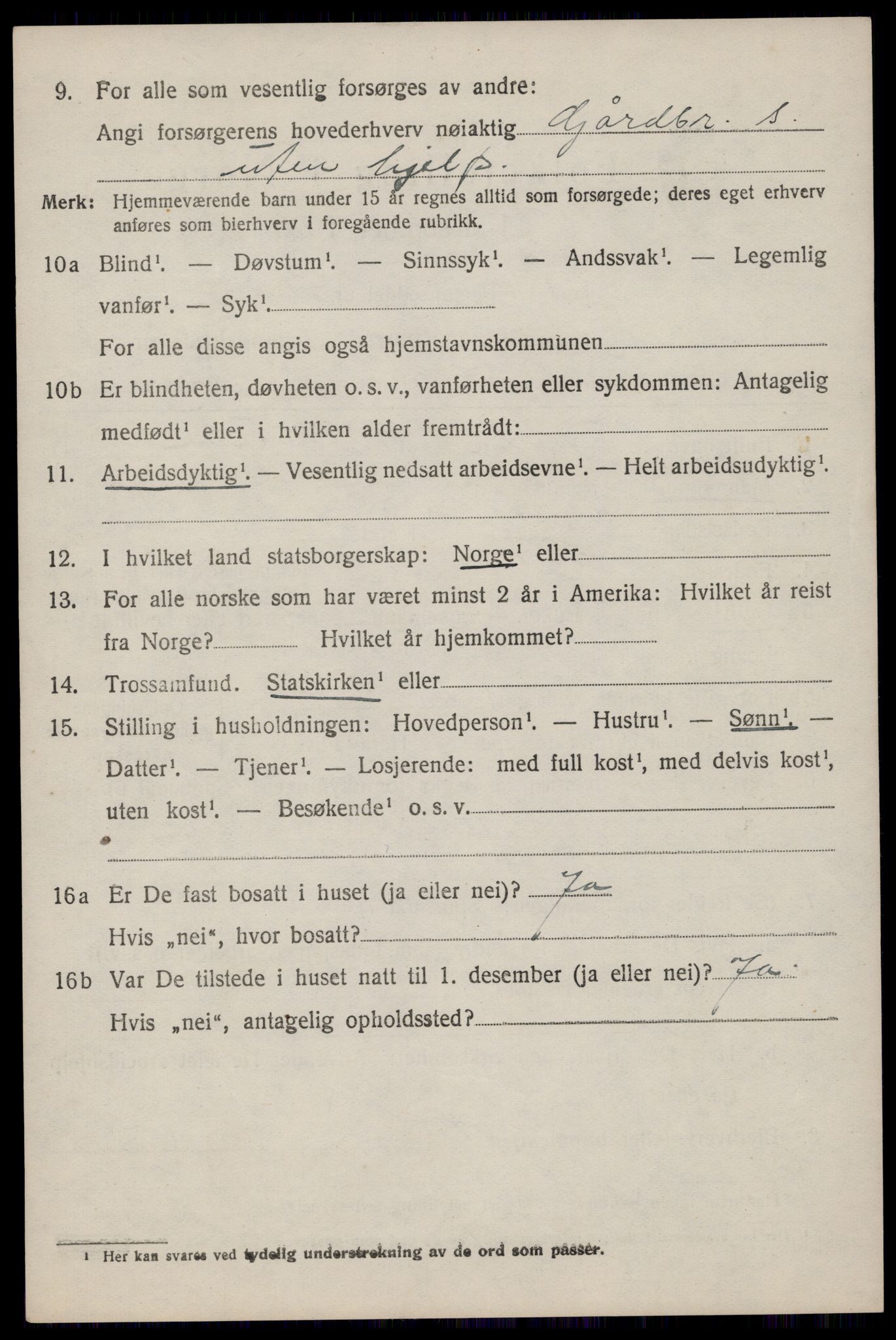 SAST, 1920 census for Mosterøy, 1920, p. 1059