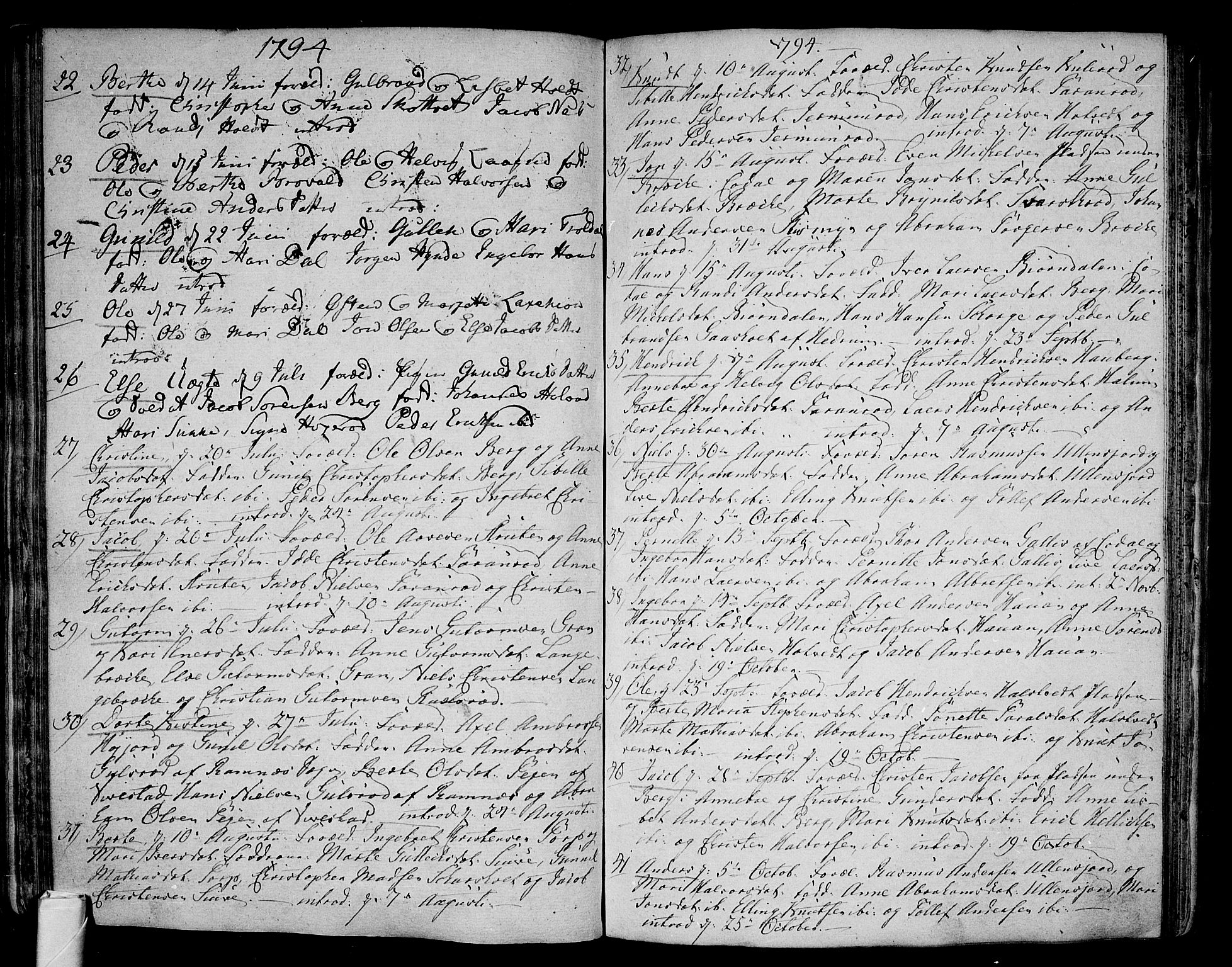 Andebu kirkebøker, AV/SAKO-A-336/F/Fa/L0002: Parish register (official) no. 2, 1733-1802