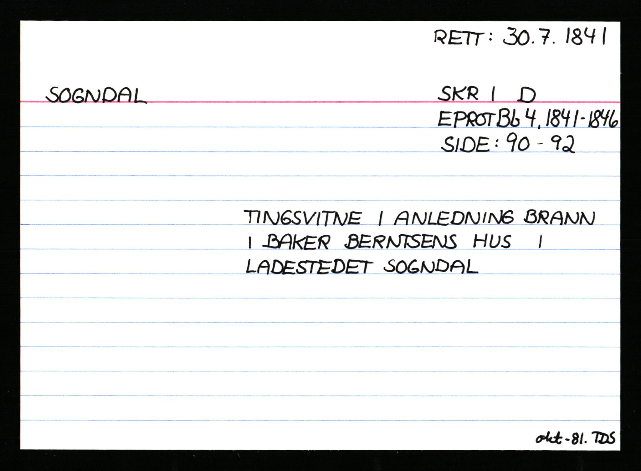 Statsarkivet i Stavanger, AV/SAST-A-101971/03/Y/Ym/L0053: Åstedskort sortert etter gårdsnavn: Skudeneshavn - Solbjør, 1600-1950, p. 538