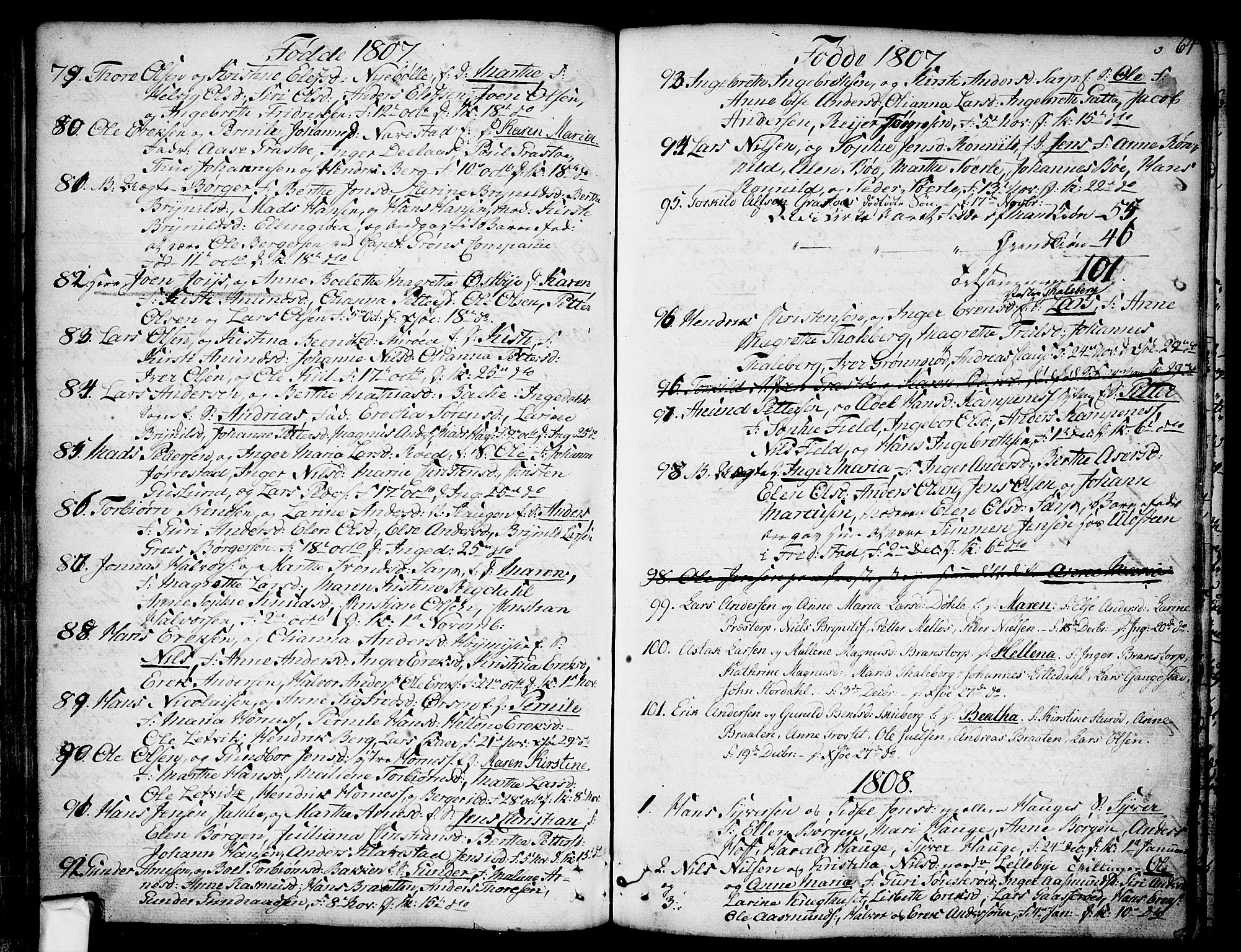 Skjeberg prestekontor Kirkebøker, SAO/A-10923/F/Fa/L0003: Parish register (official) no. I 3, 1792-1814, p. 64