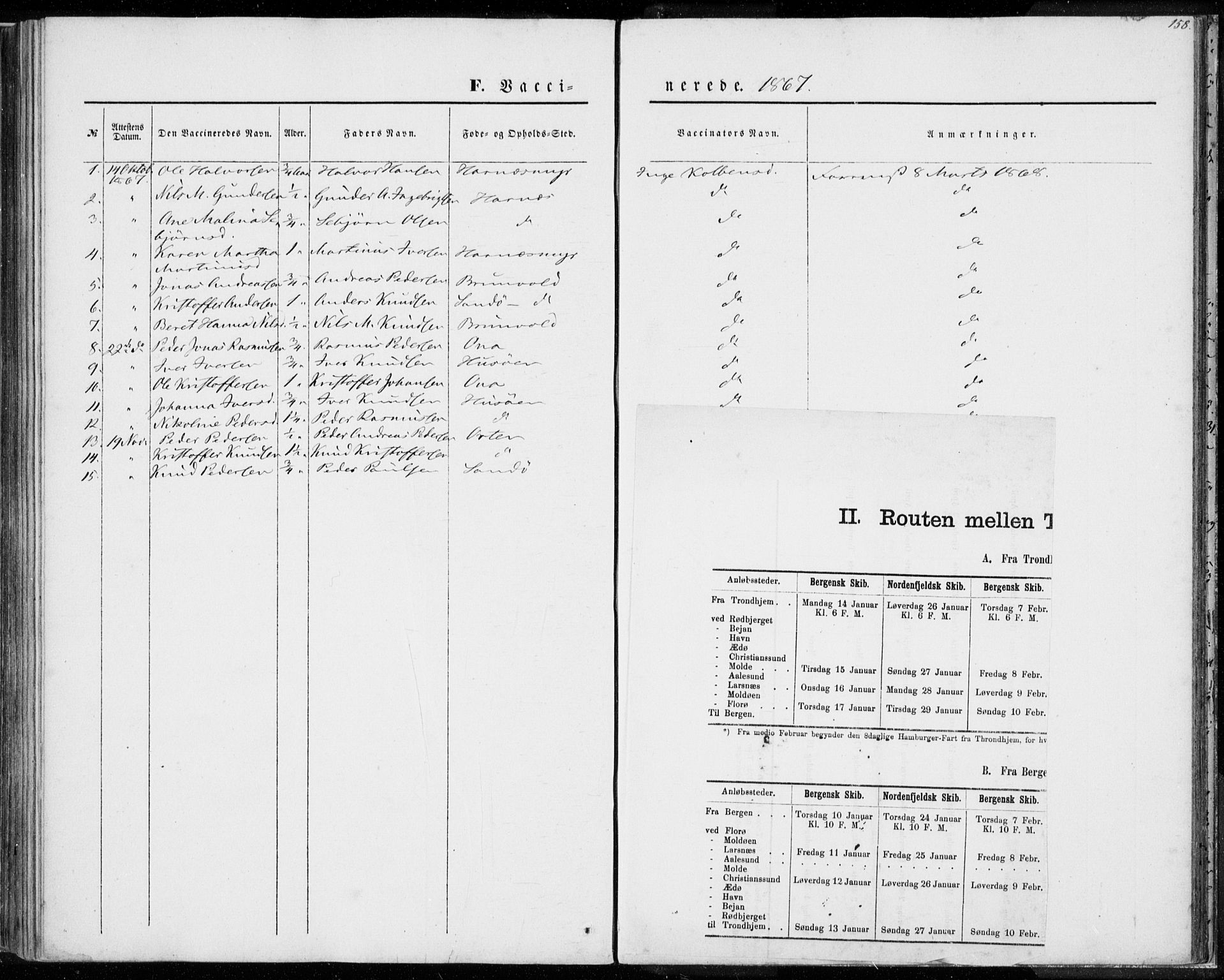 Ministerialprotokoller, klokkerbøker og fødselsregistre - Møre og Romsdal, SAT/A-1454/561/L0728: Parish register (official) no. 561A02, 1858-1878, p. 158