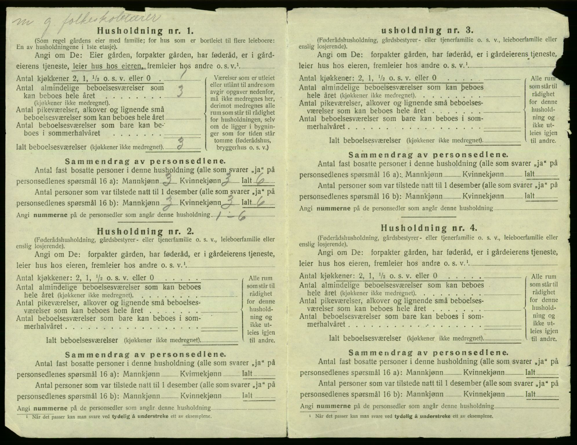 SAB, 1920 census for Fana, 1920, p. 193