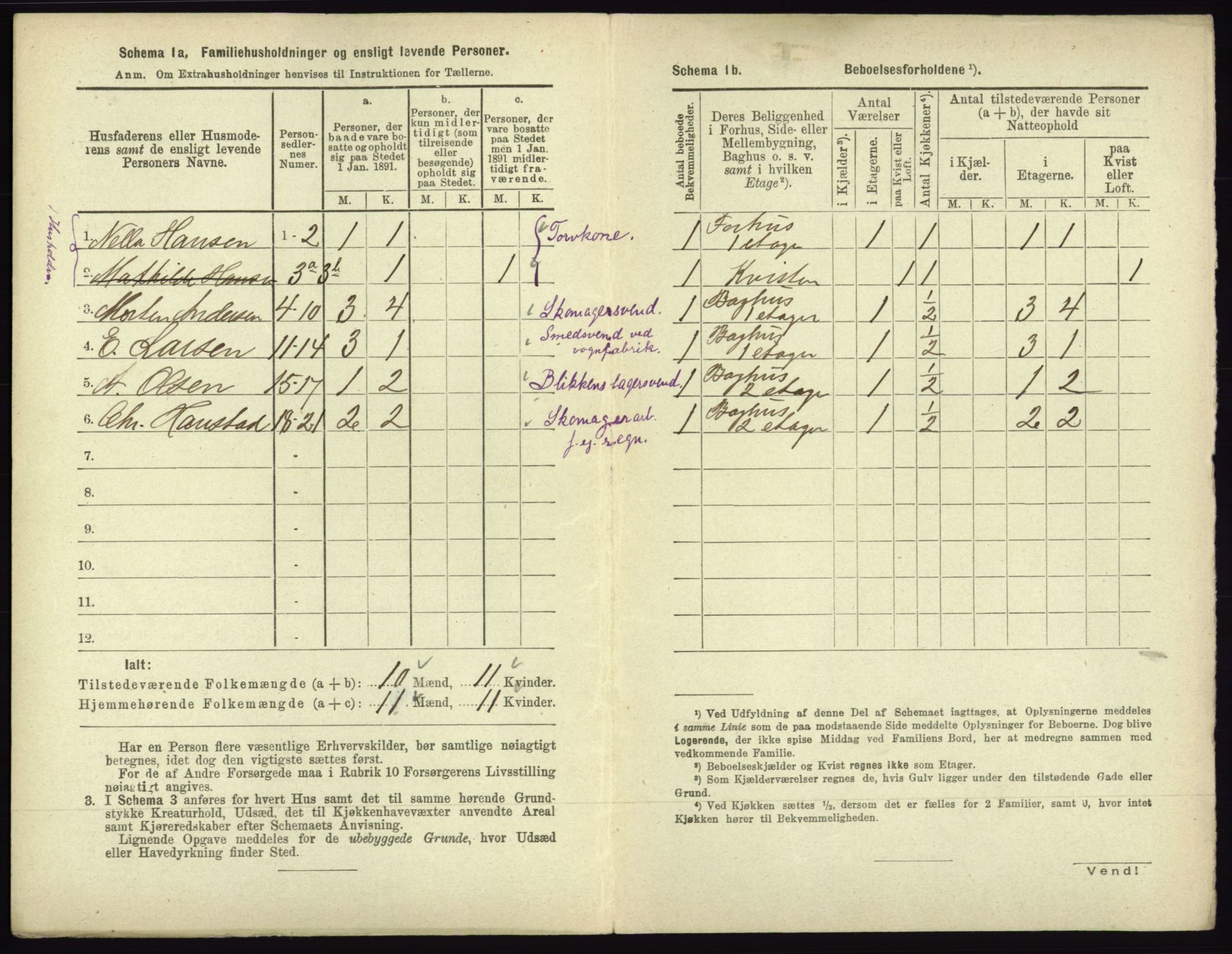 RA, 1891 census for 0602 Drammen, 1891, p. 998