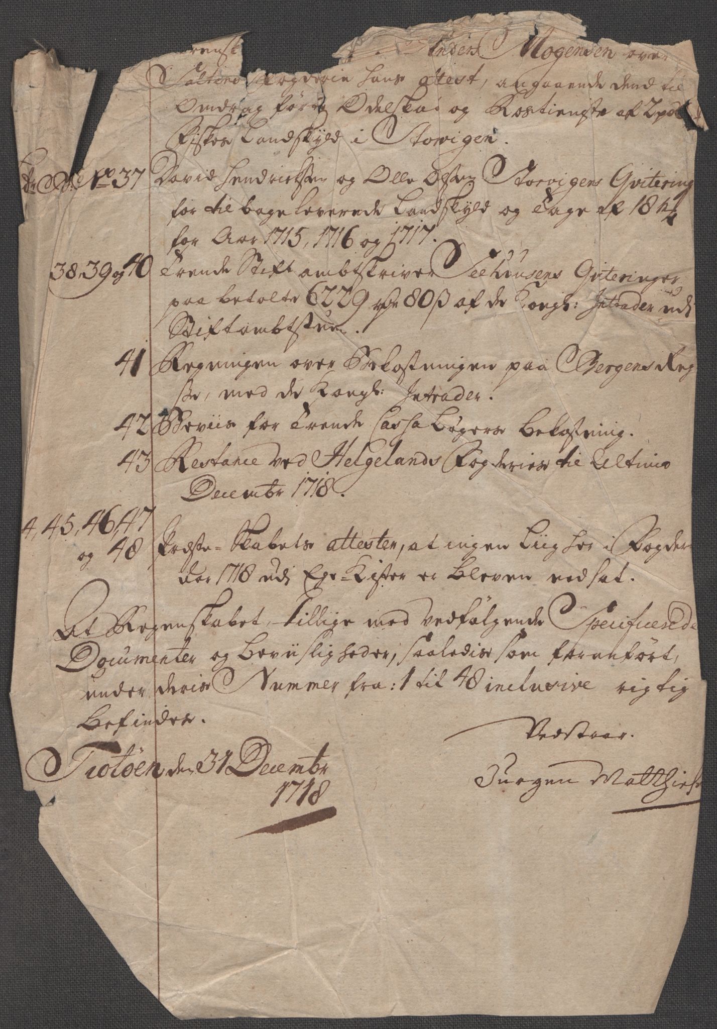 Rentekammeret inntil 1814, Reviderte regnskaper, Fogderegnskap, RA/EA-4092/R65/L4516: Fogderegnskap Helgeland, 1718, p. 25