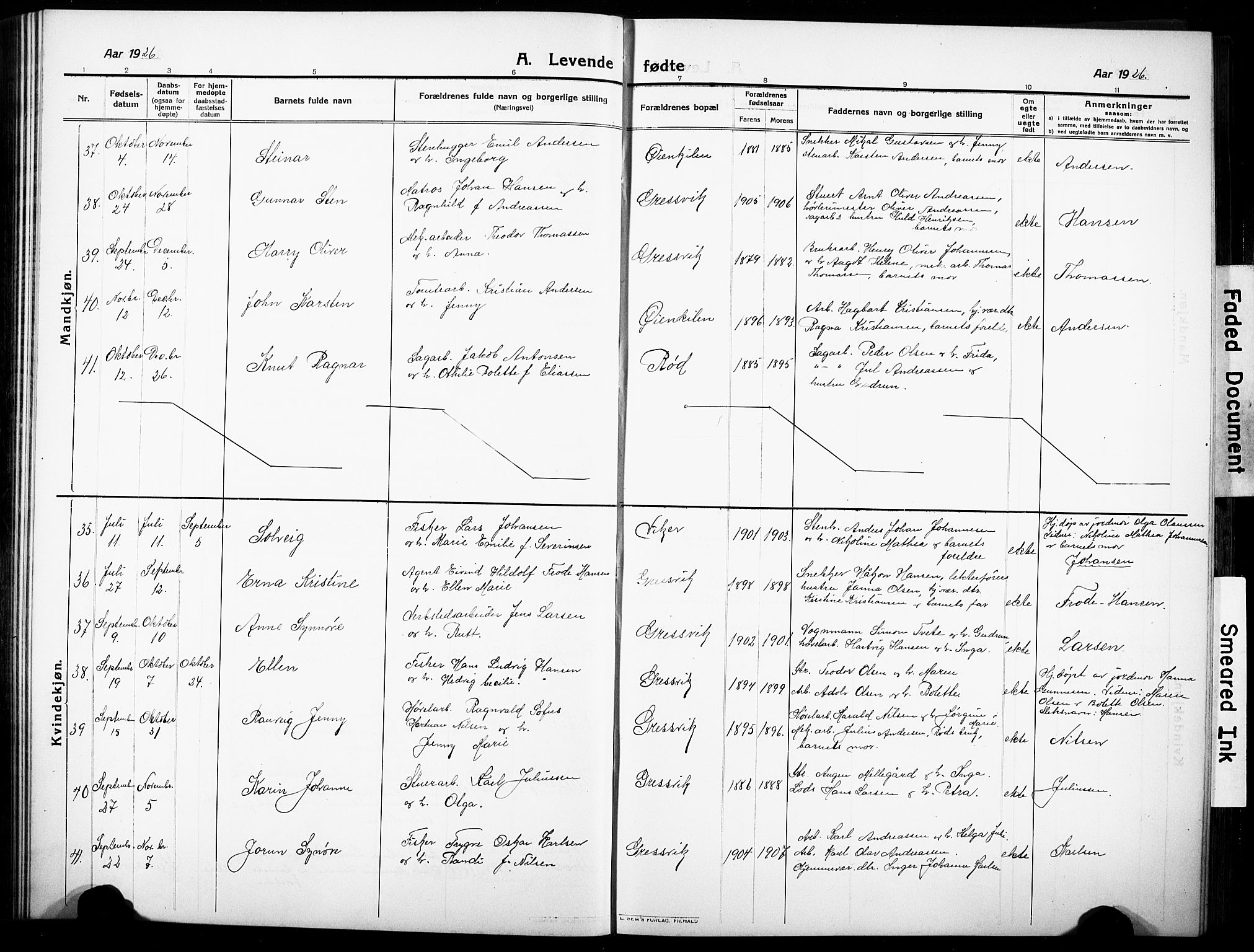 Onsøy prestekontor Kirkebøker, AV/SAO-A-10914/G/Gb/L0002: Parish register (copy) no. II 2, 1911-1933