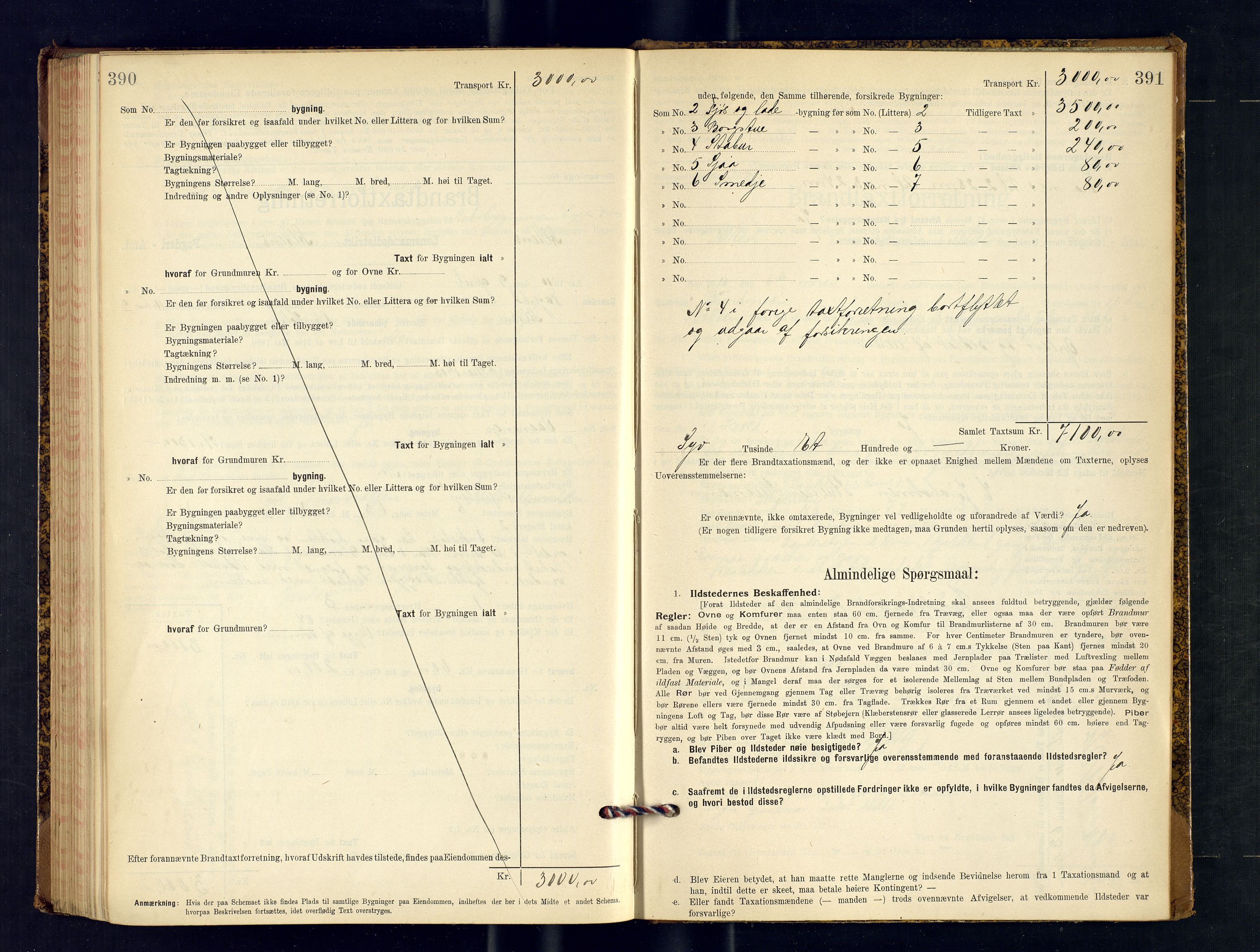 Alta lensmannskontor, AV/SATØ-S-1165/O/Ob/L0169: Branntakstprotokoll, 1901-1910, p. 390-391