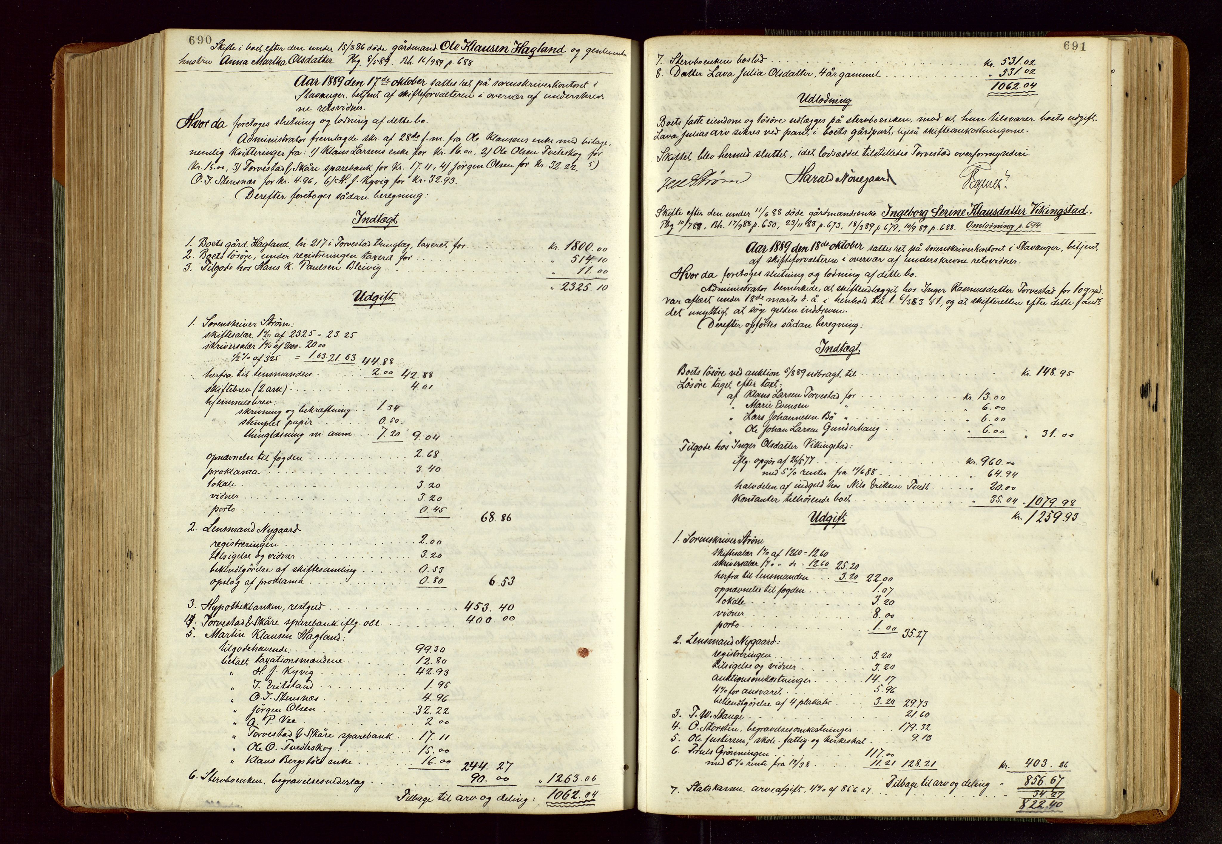 Karmsund sorenskriveri, AV/SAST-A-100311/01/IV/IVDBA/L0005: SKIFTEPROTOKOLL SKJOLD,TORVESTAD, TYSVÆR, 1877-1895, p. 690-691