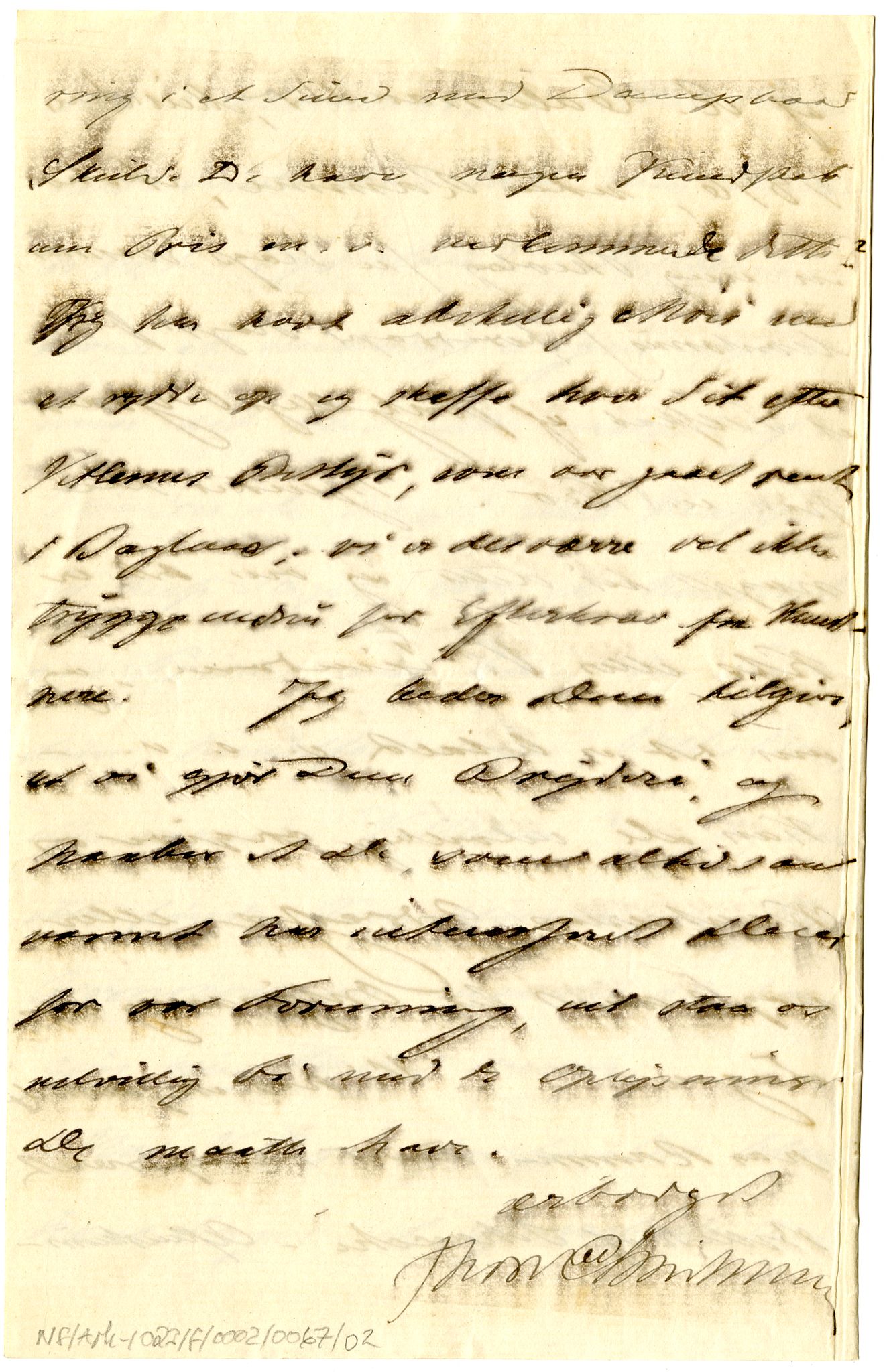 Diderik Maria Aalls brevsamling, NF/Ark-1023/F/L0002: D.M. Aalls brevsamling. B - C, 1799-1889, p. 348