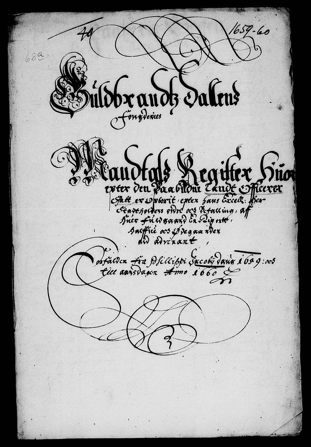Rentekammeret inntil 1814, Reviderte regnskaper, Lensregnskaper, AV/RA-EA-5023/R/Rb/Rba/L0252: Akershus len, 1659-1660
