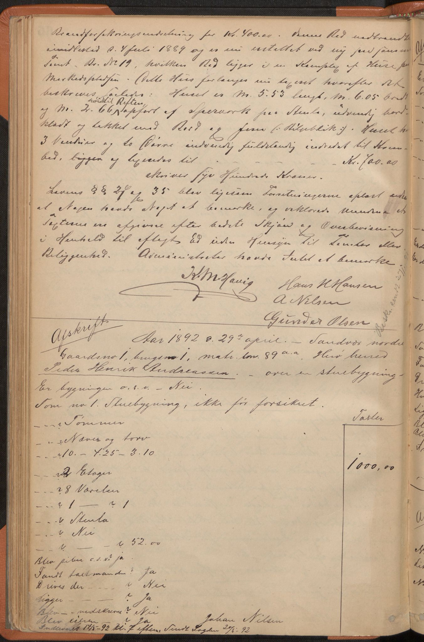 Norges Brannkasse Herøy, AV/SAT-A-5570, 1888-1903, p. 65b