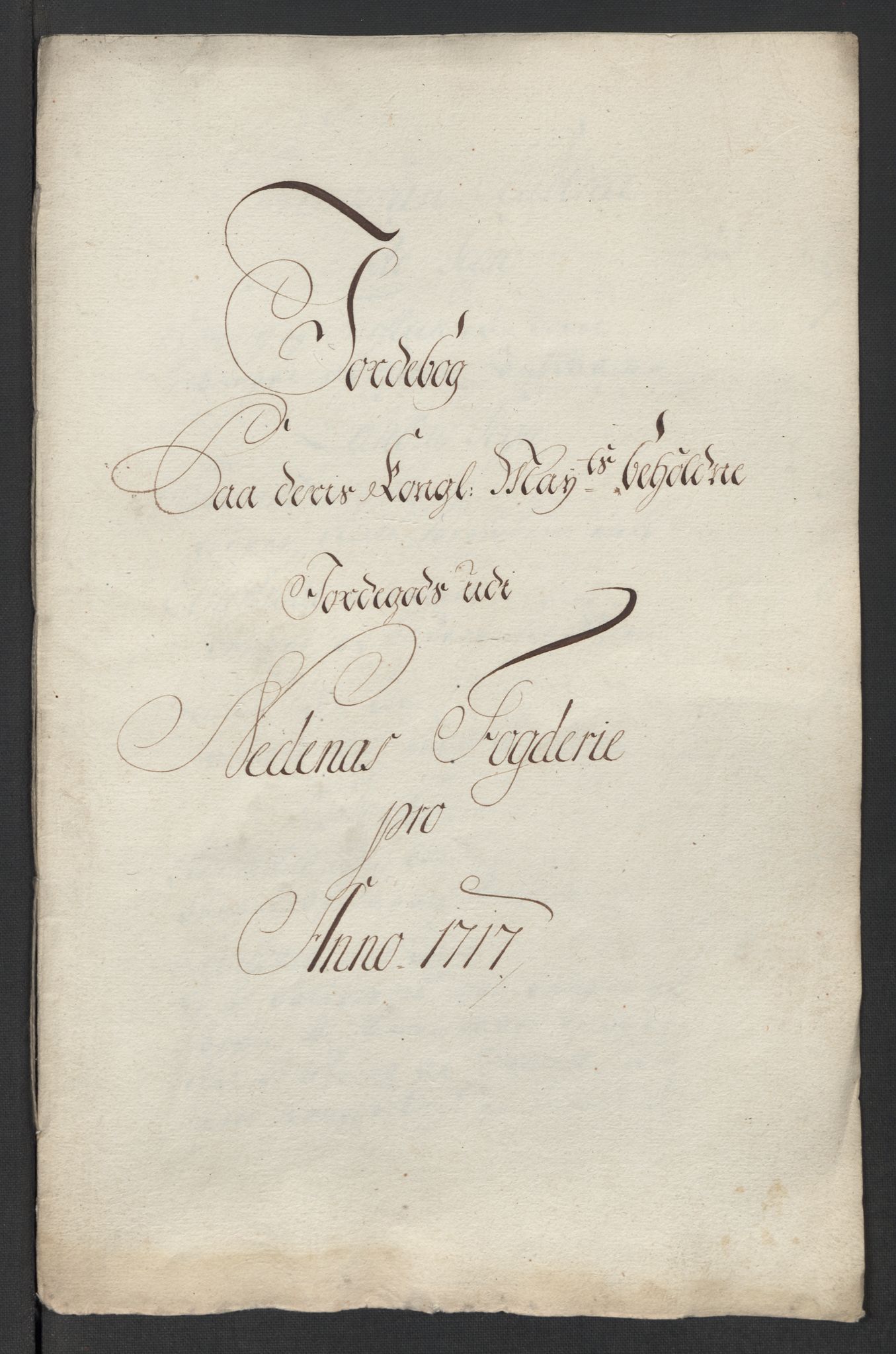 Rentekammeret inntil 1814, Reviderte regnskaper, Fogderegnskap, RA/EA-4092/R39/L2326: Fogderegnskap Nedenes, 1717, p. 202