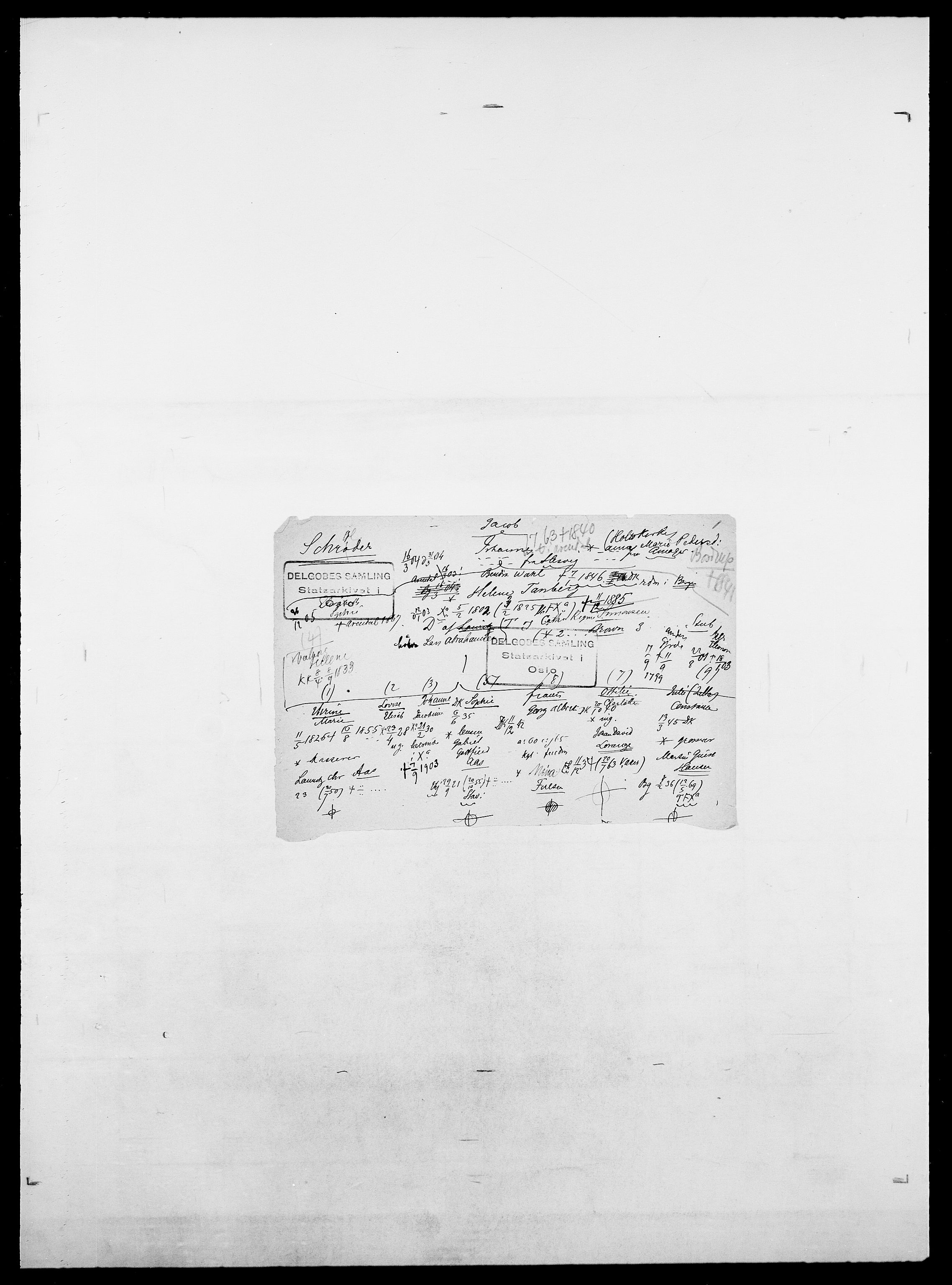 Delgobe, Charles Antoine - samling, SAO/PAO-0038/D/Da/L0035: Schnabel - sjetman, p. 180