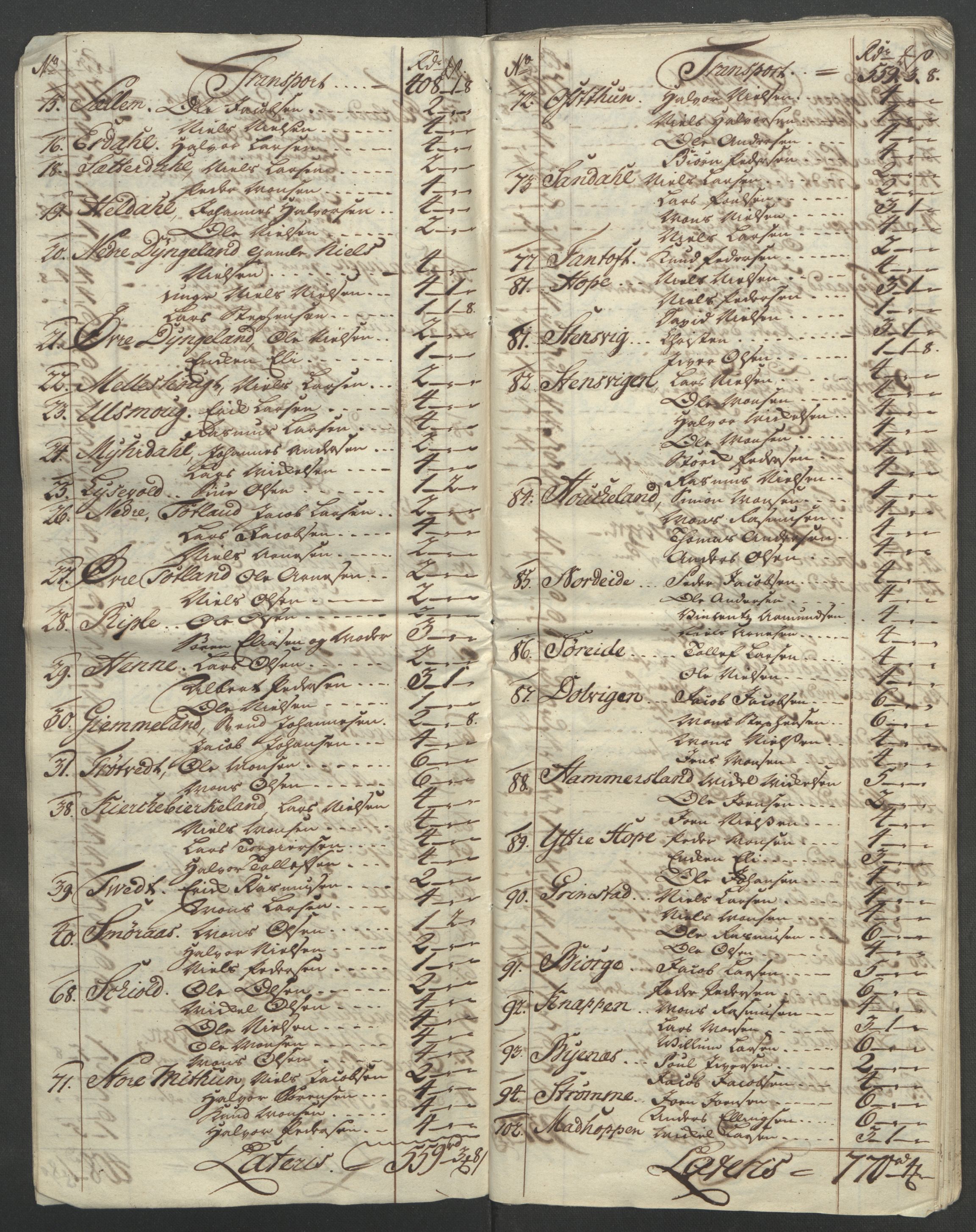 Rentekammeret inntil 1814, Reviderte regnskaper, Fogderegnskap, AV/RA-EA-4092/R51/L3303: Ekstraskatten Nordhordland og Voss, 1762-1772, p. 499