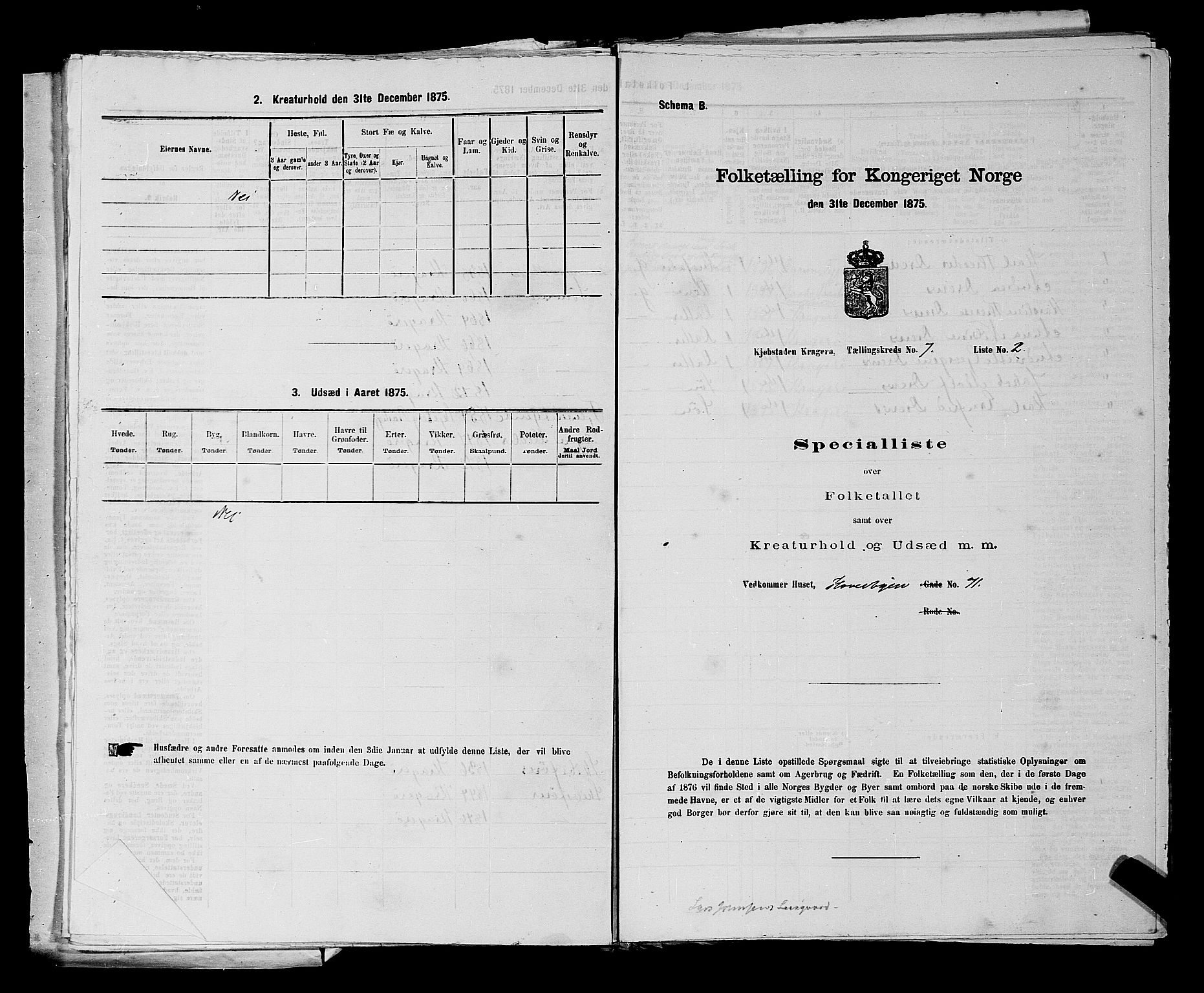 SAKO, 1875 census for 0801P Kragerø, 1875, p. 150