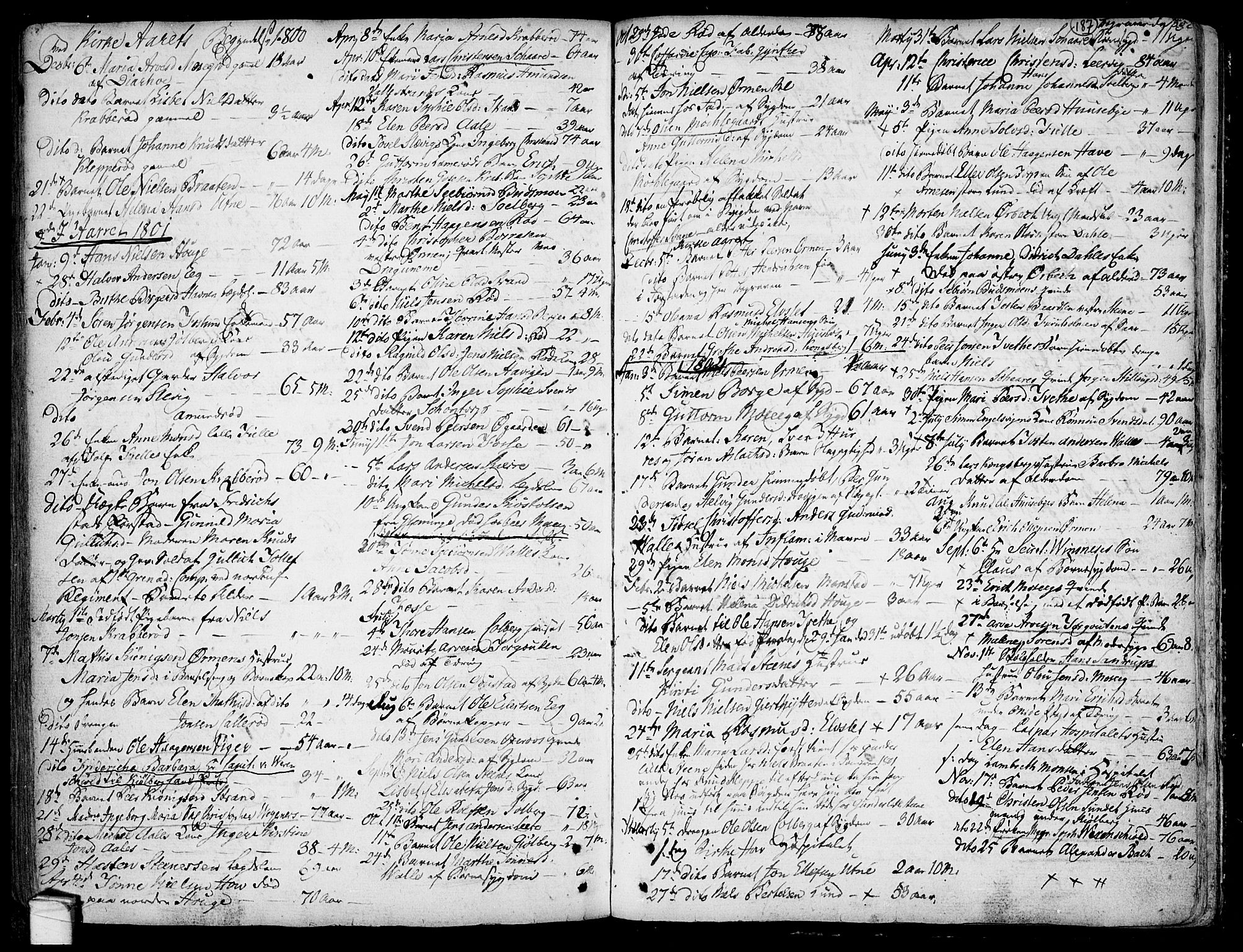Onsøy prestekontor Kirkebøker, SAO/A-10914/F/Fa/L0001: Parish register (official) no. I 1, 1733-1814, p. 187