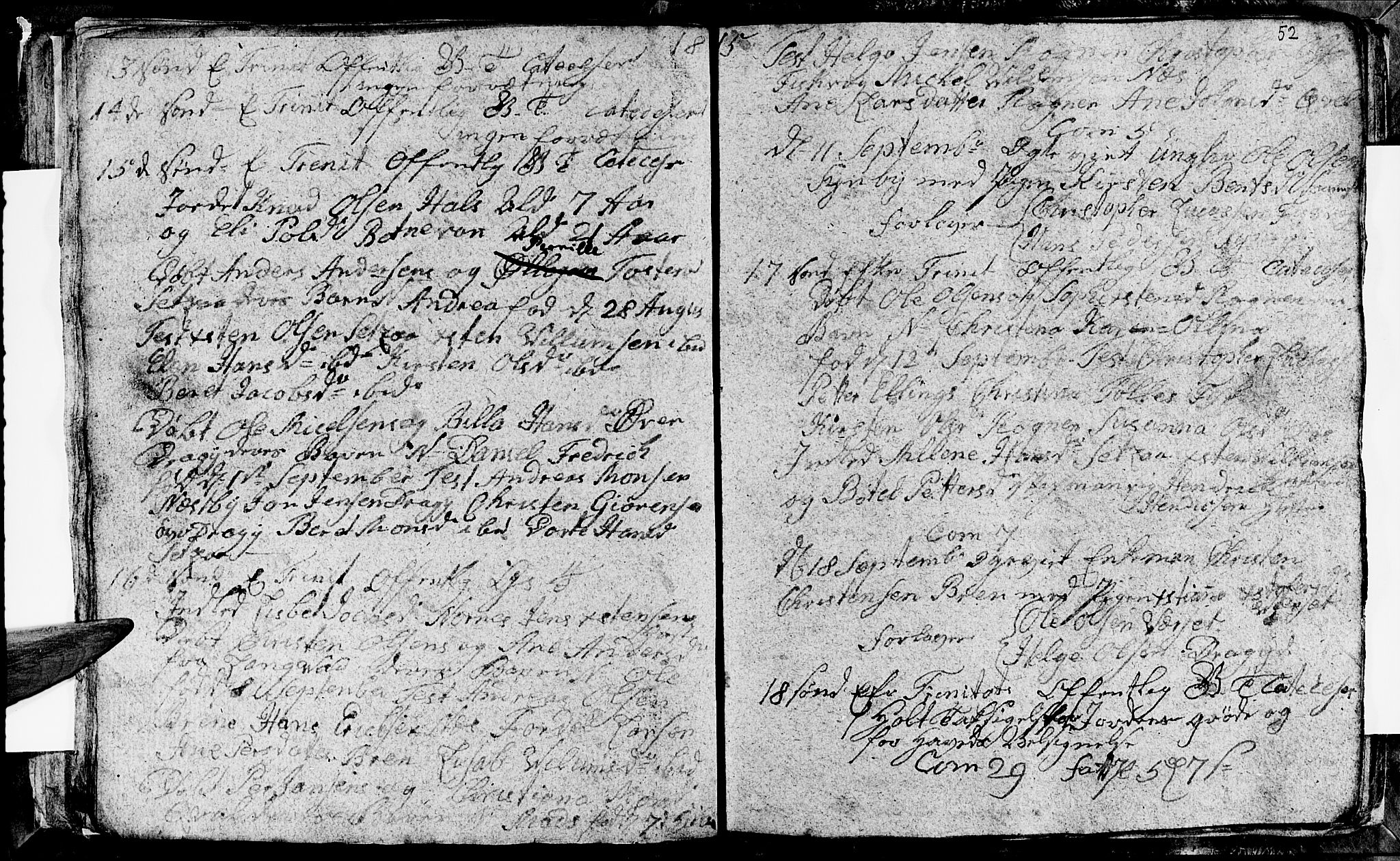 Ministerialprotokoller, klokkerbøker og fødselsregistre - Nordland, AV/SAT-A-1459/847/L0675: Parish register (copy) no. 847C03, 1808-1820, p. 52