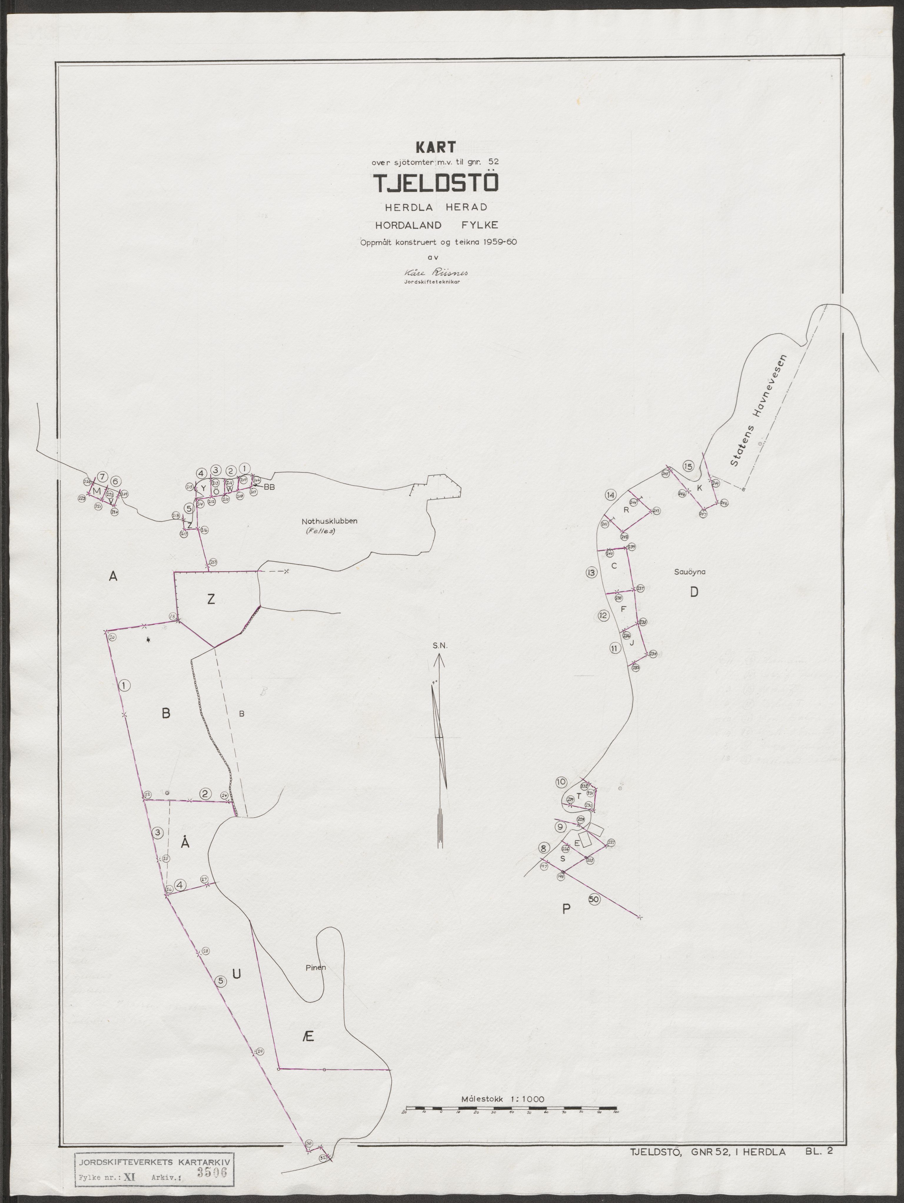 Jordskifteverkets kartarkiv, RA/S-3929/T, 1859-1988, p. 4003
