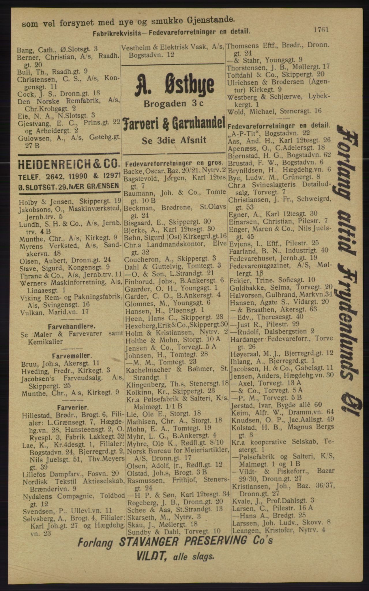 Kristiania/Oslo adressebok, PUBL/-, 1913, p. 1717